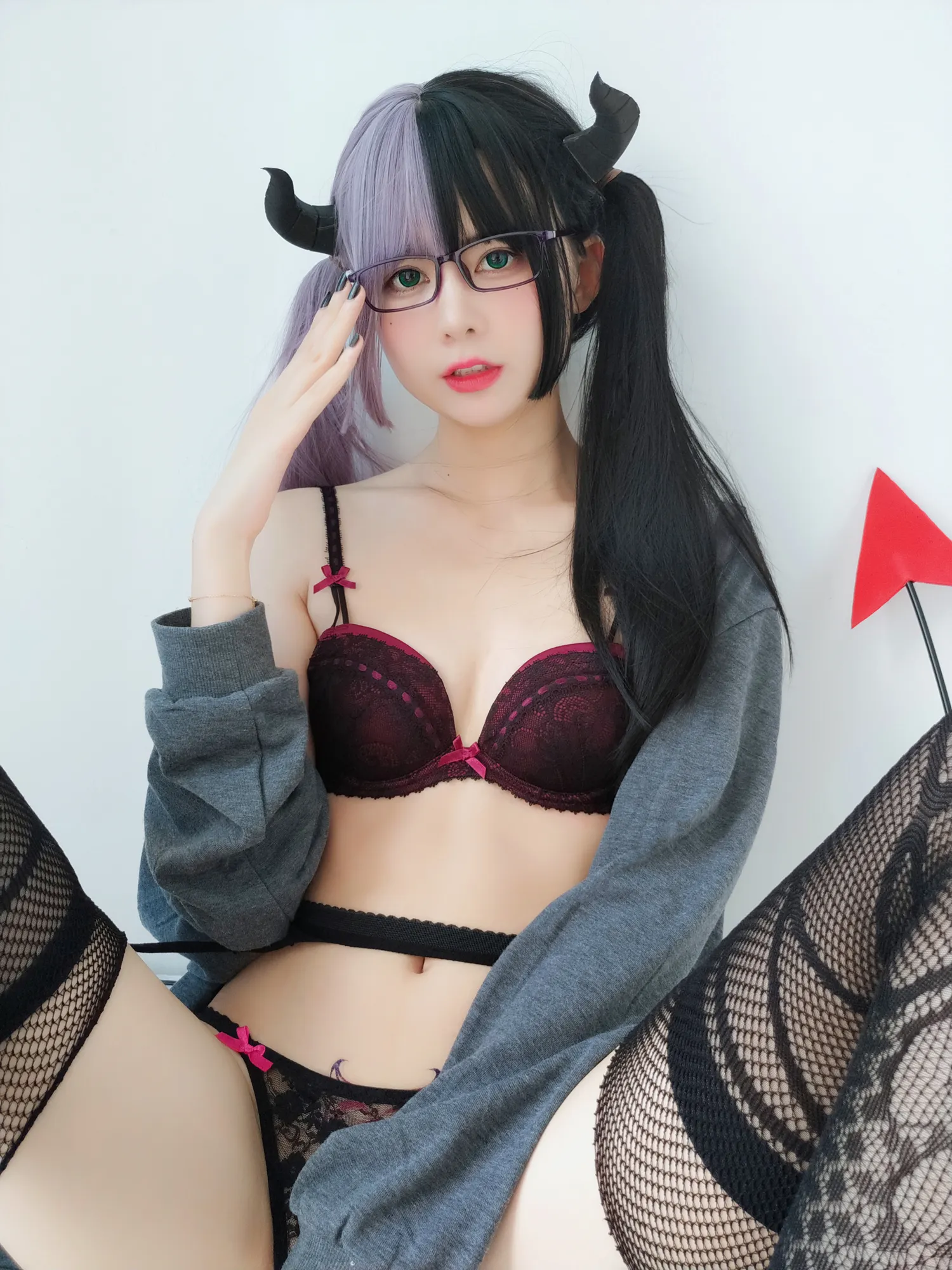 眼酱大魔王 NO.018 黑色情趣网袜 NO.0000