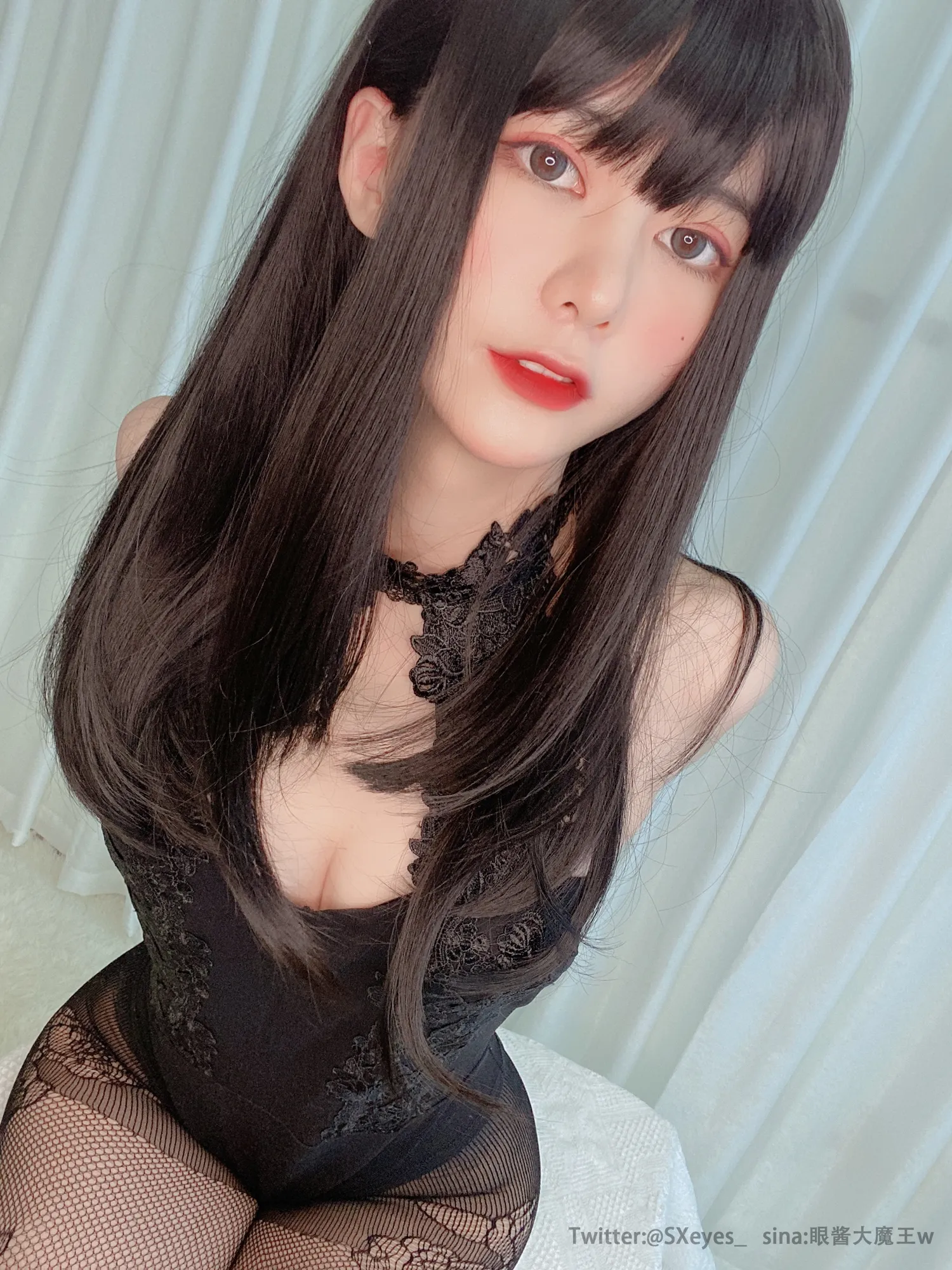 眼酱大魔王 NO.038 蕾丝连体衣 NO.0000