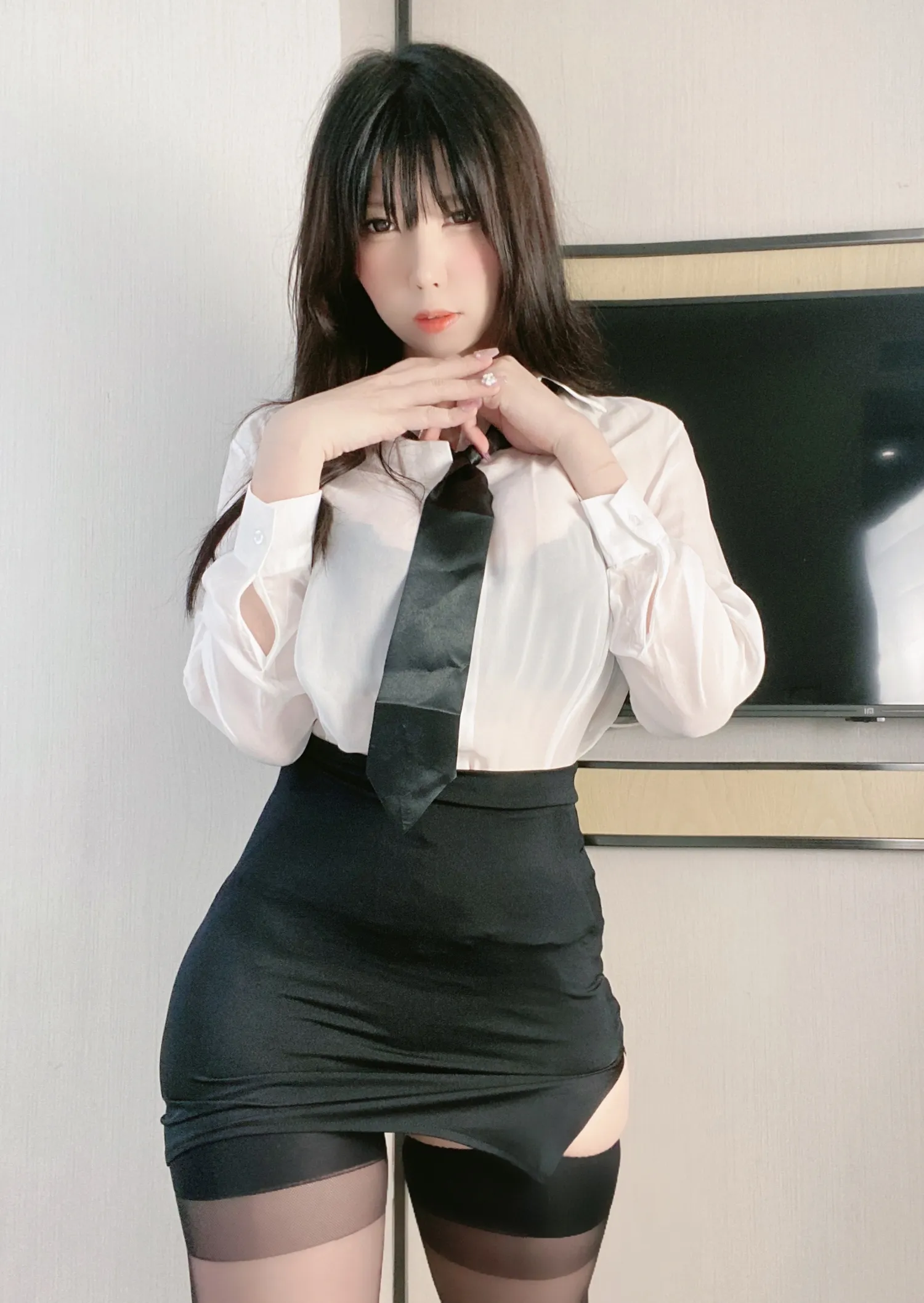 鹿野希035_013 セクシーな白いシャツ① NO.0000