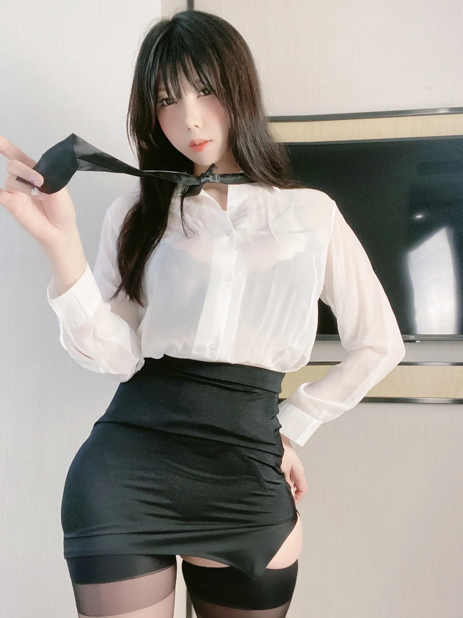 鹿野希035_013 セクシーな白いシャツ① NO.0000