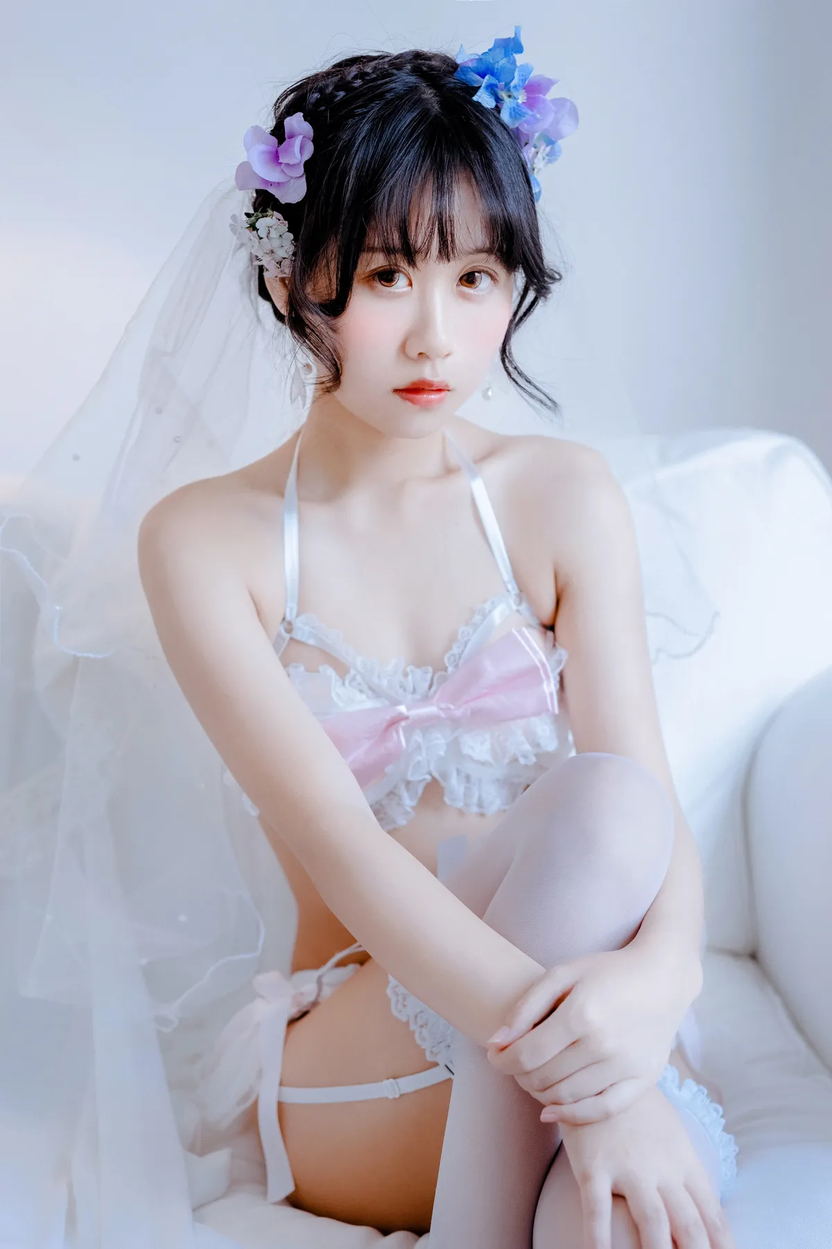 萌芽儿 NO.056 白婚纱 蝴蝶结内衣 NO.0000