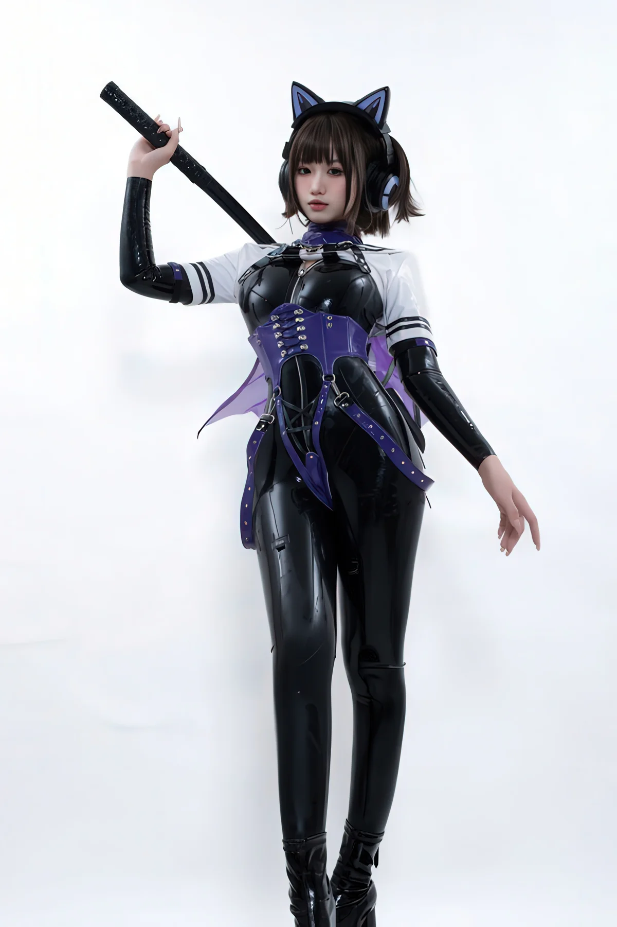 柒柒要乖哦 NO.063 白棚胶衣 NO.0000