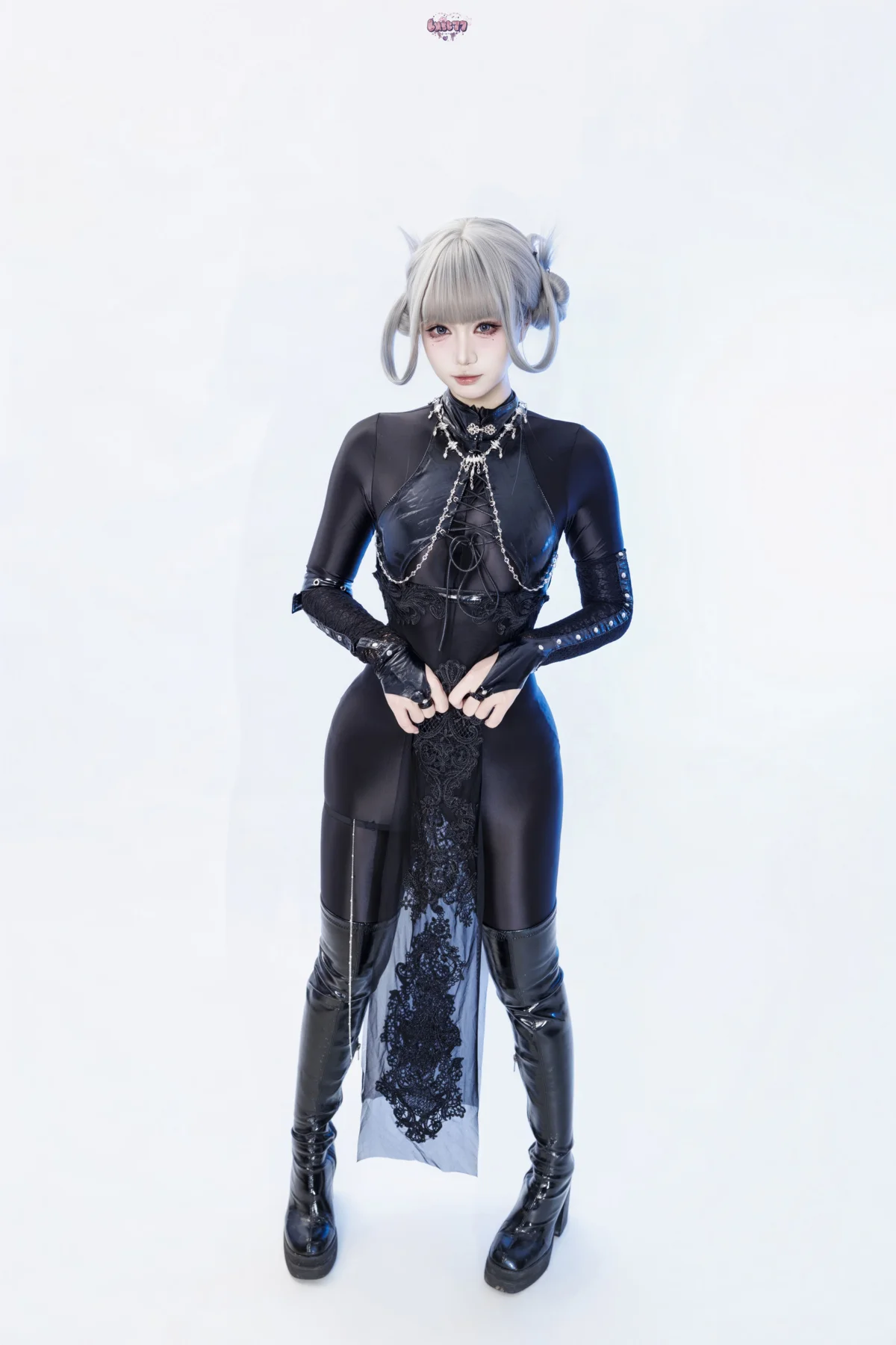 柒柒要乖哦 NO.075 黑靡烟旗袍 NO.0000