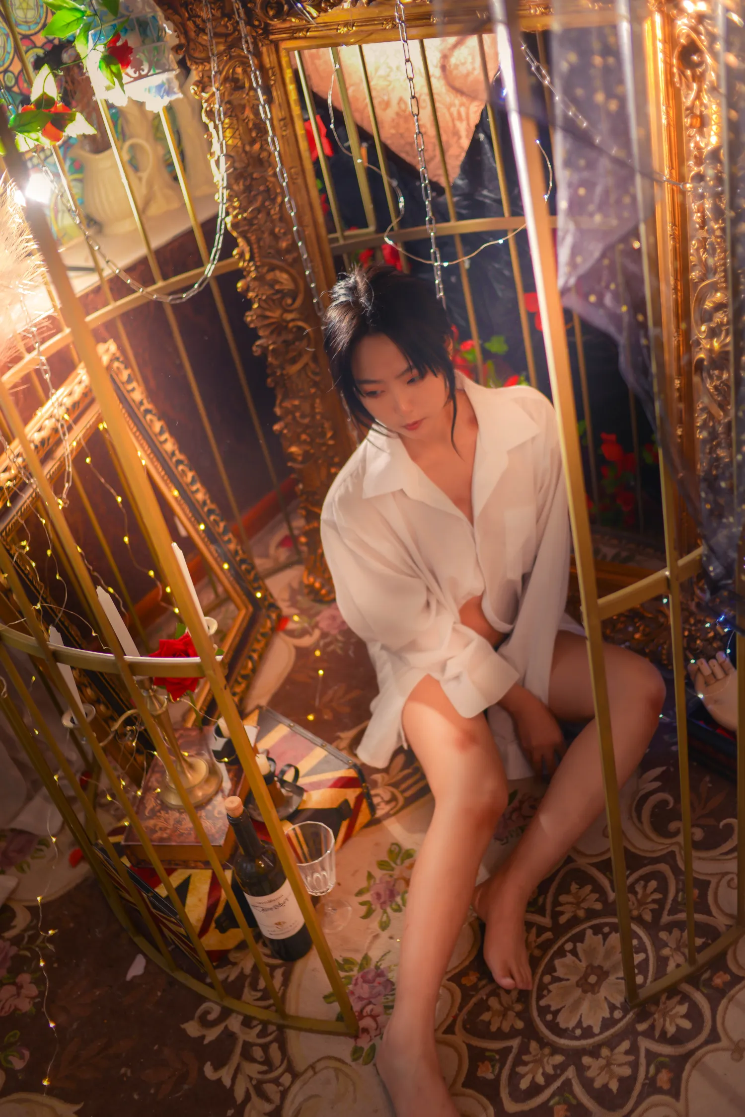 是青水 NO.008 白衬衫 笼中鸟 NO.0000