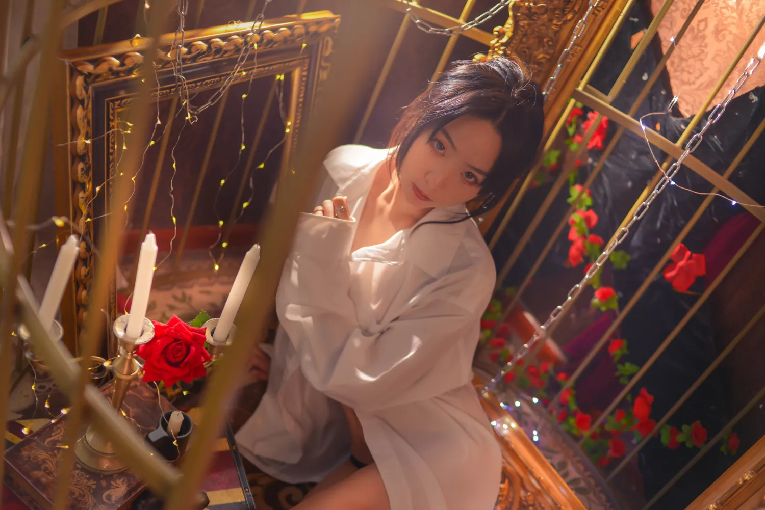 是青水 NO.008 白衬衫 笼中鸟 NO.0000
