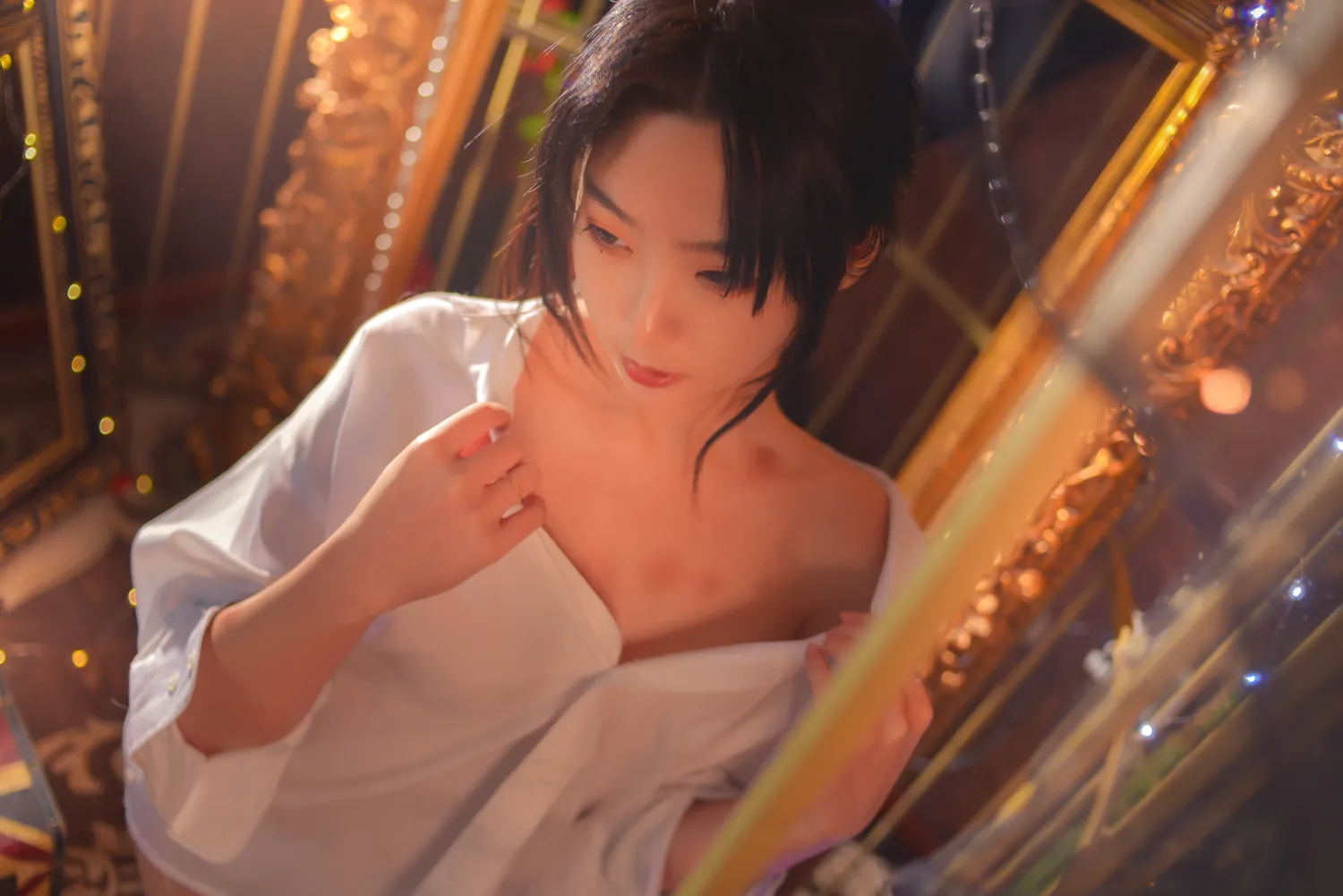 是青水 NO.008 白衬衫 笼中鸟 NO.0000