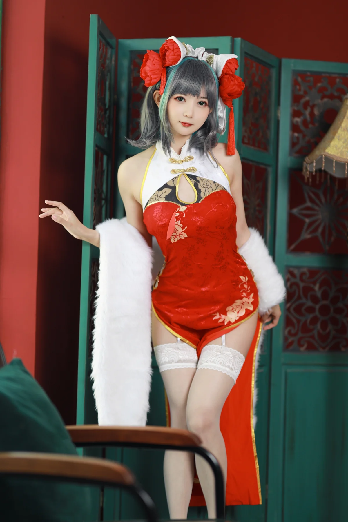 51酱 NO.018 碧蓝航线 柴郡新春旗袍 NO.0000