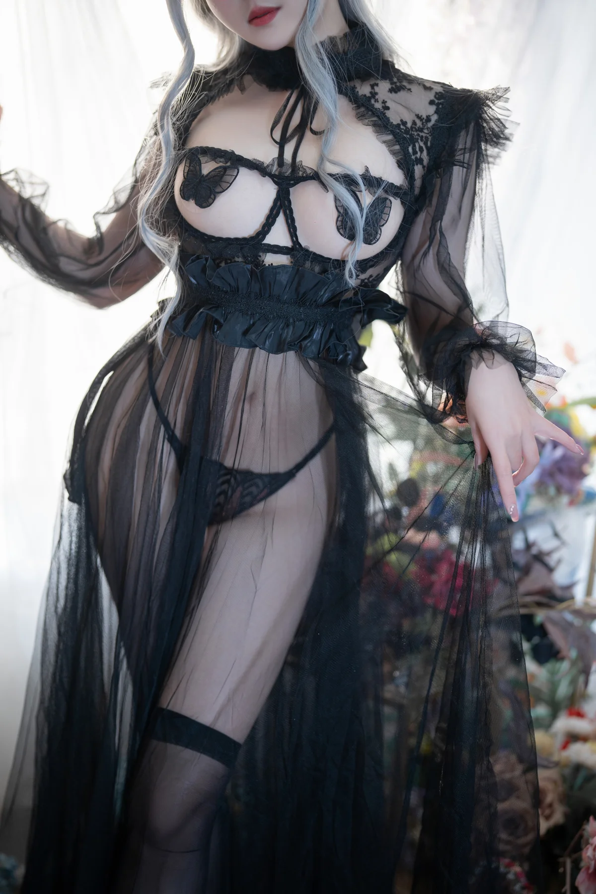 Natsuko夏夏子 NO.078 Black Butterfly-团子研究社