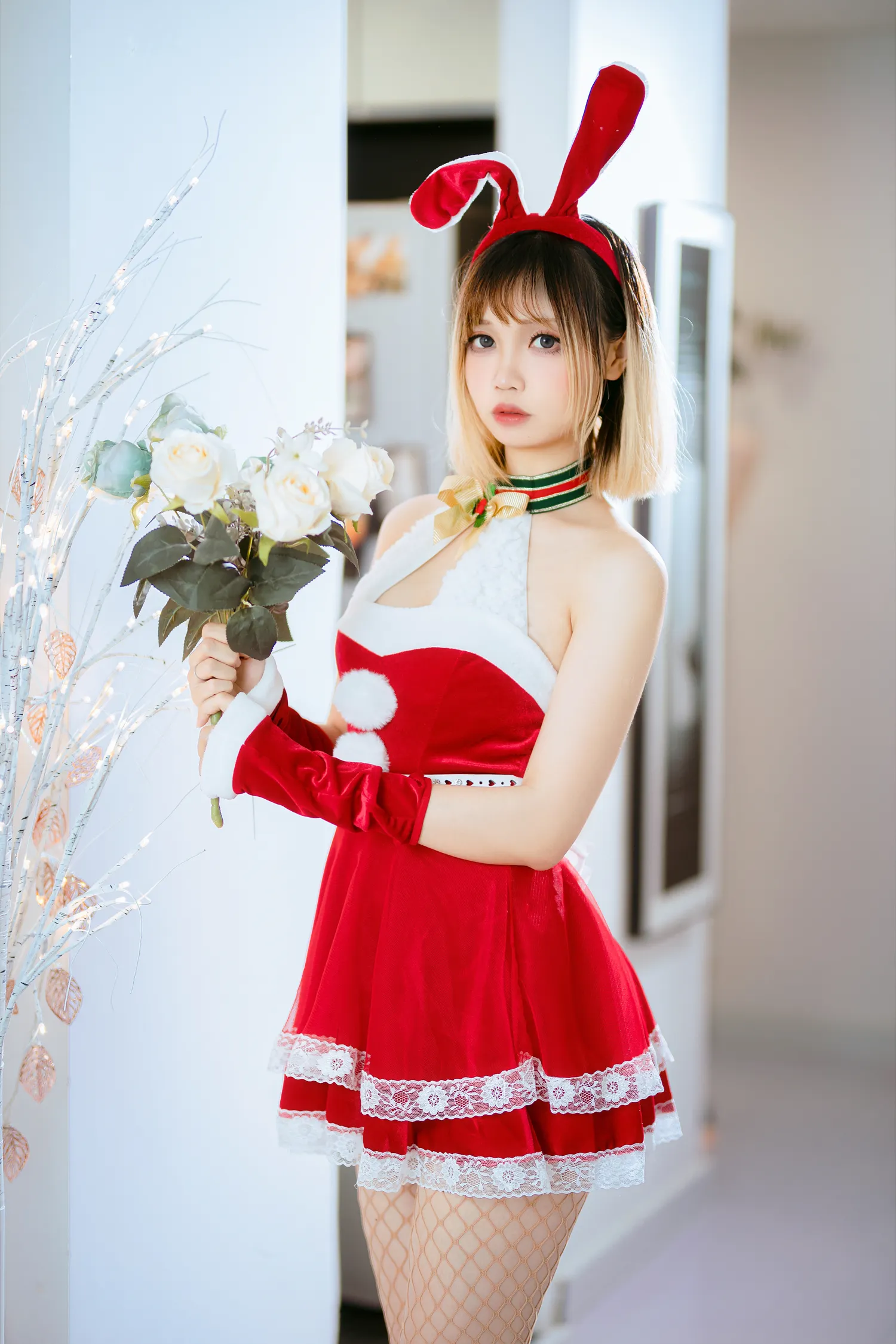 洛桑w伊梓 NO.006 网袜丝带兔兔 NO.0000