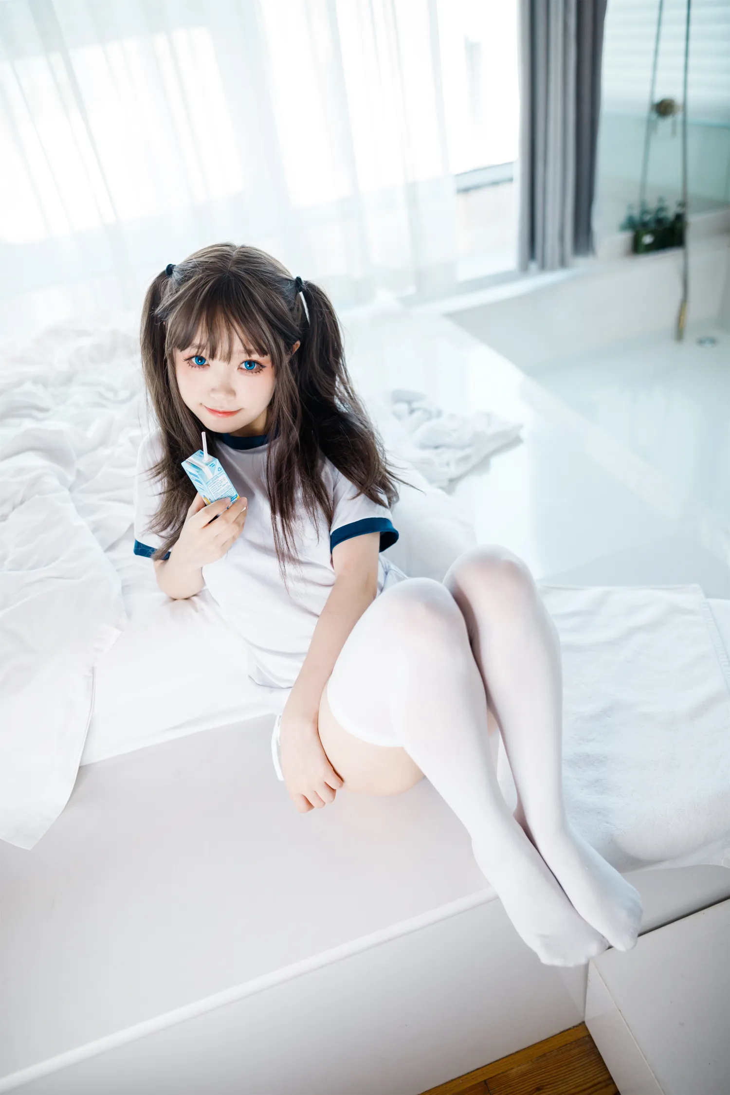神沢永莉 NO.014 半双马尾体操服大腿袜 NO.0000