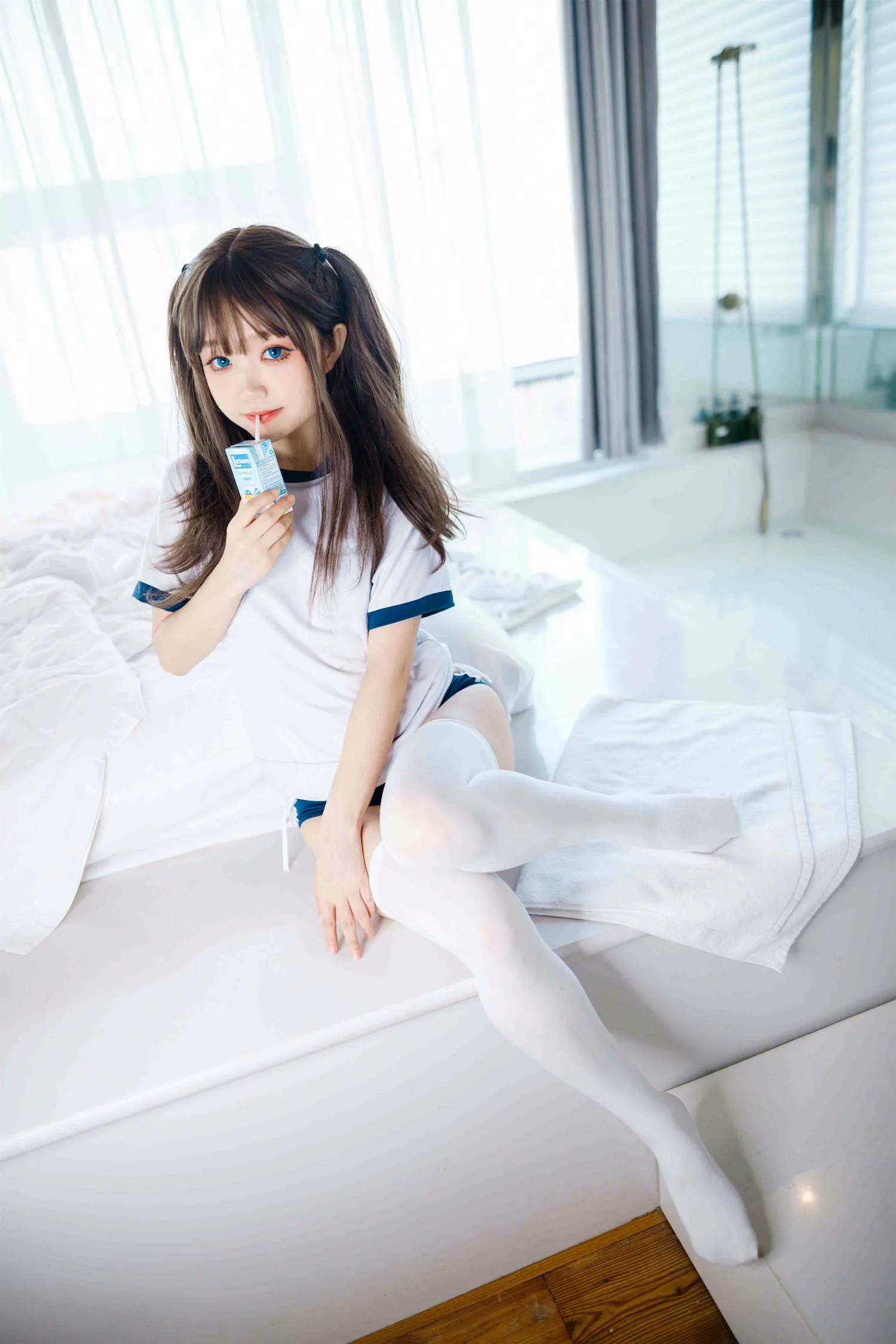 神沢永莉 NO.014 半双马尾体操服大腿袜 NO.0000