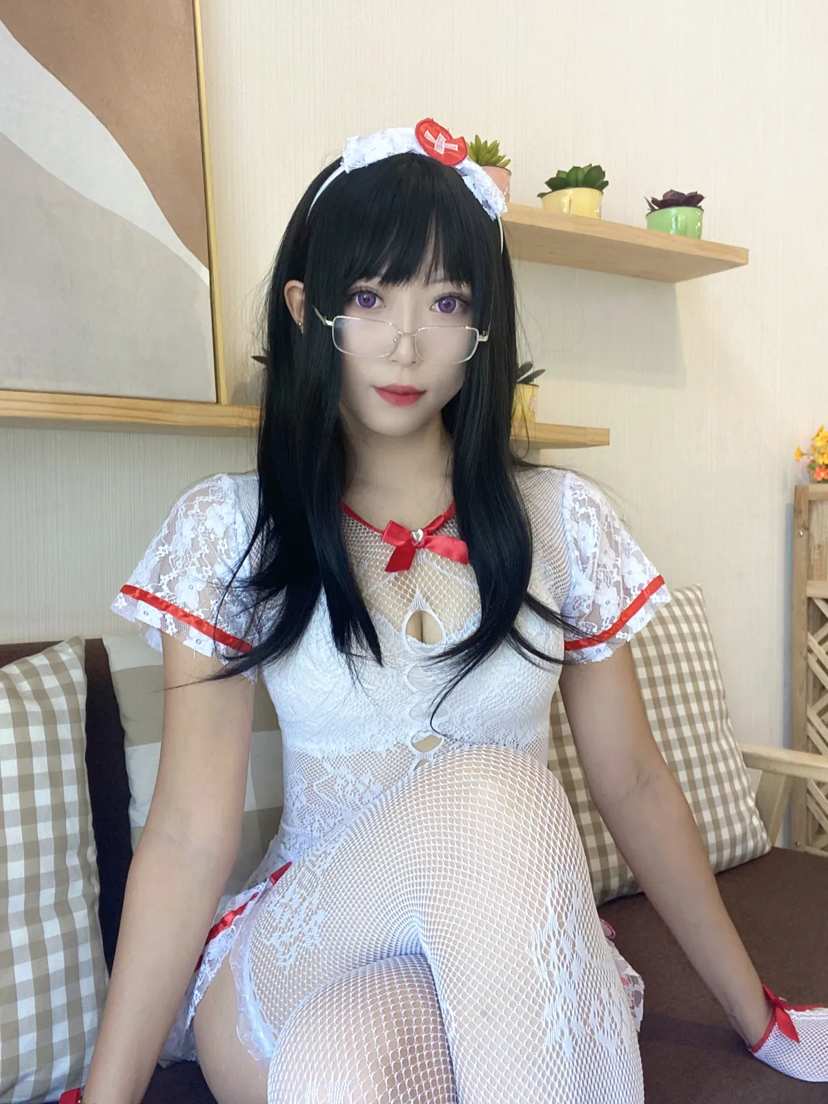 Money冷冷 NO.046 白网护士套 NO.0000