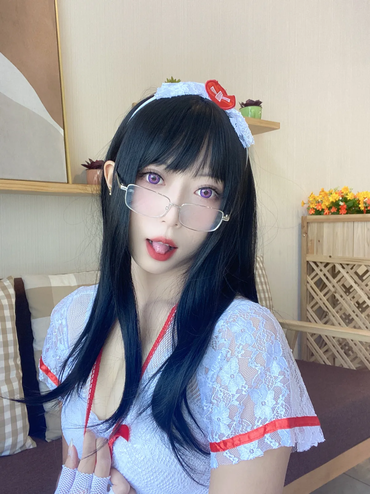 Money冷冷 NO.046 白网护士套 NO.0000