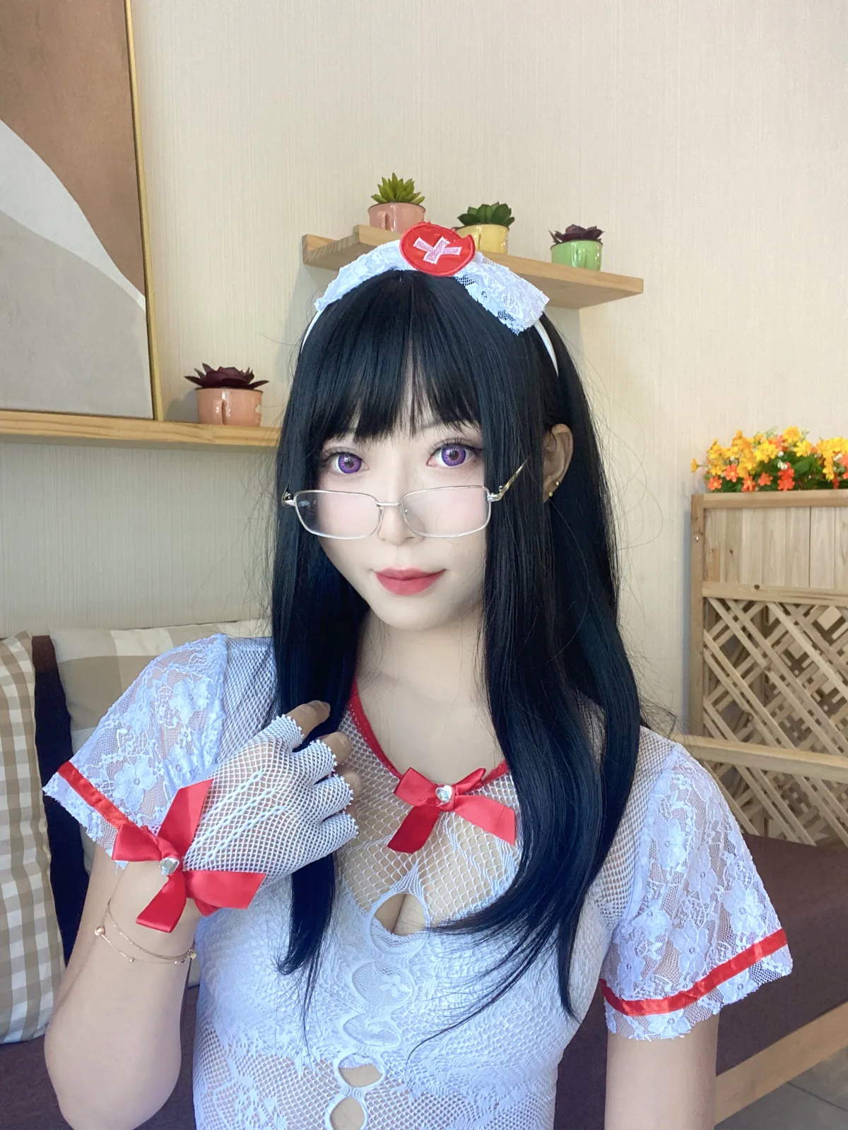 Money冷冷 NO.046 白网护士套 NO.0000
