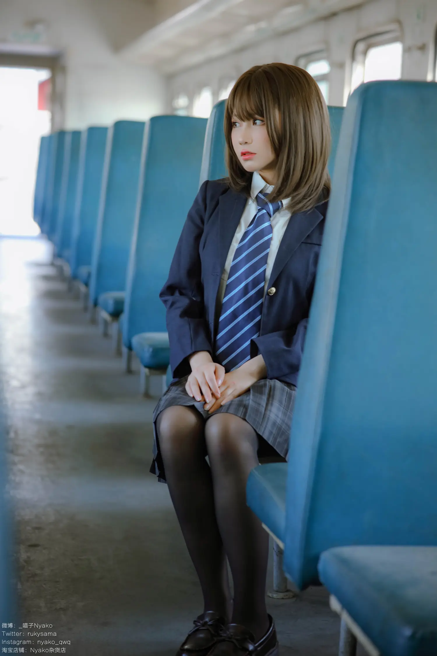 Nyako喵子 NO.038 痴·女子校生2 火车jk NO.0000