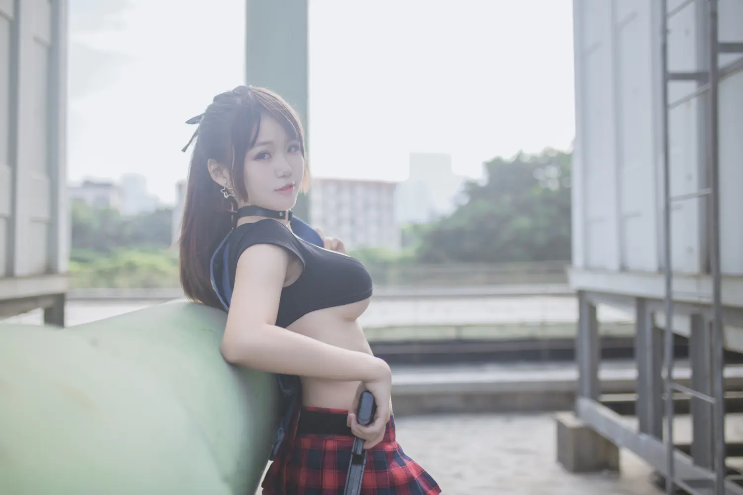 Yoko宅夏 NO.004 红色格子 NO.0000