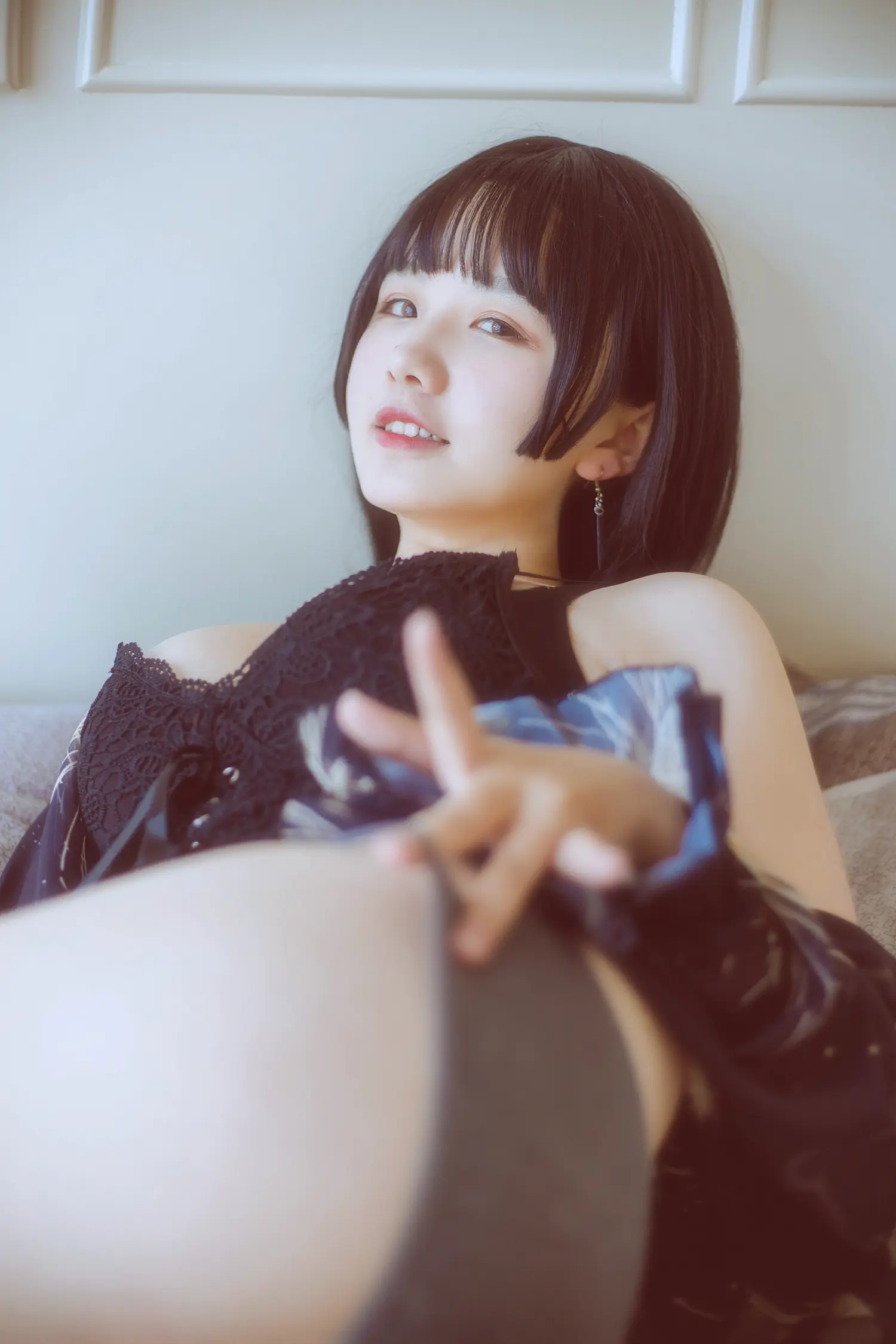 阿半今天很开心 NO.007 黑色吊带 NO.0000