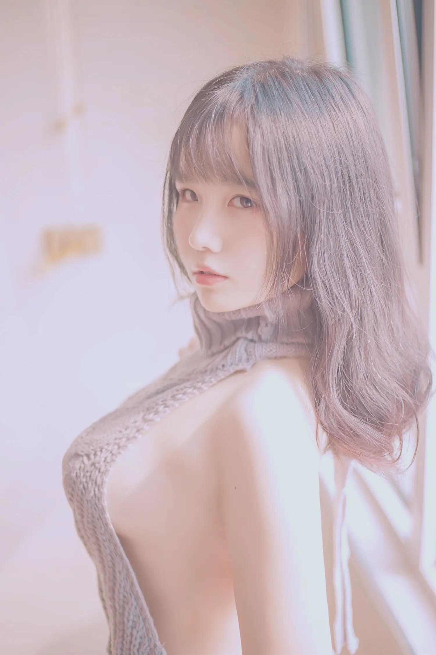 阿半今天很开心 NO.008 露背毛衣 NO.0000