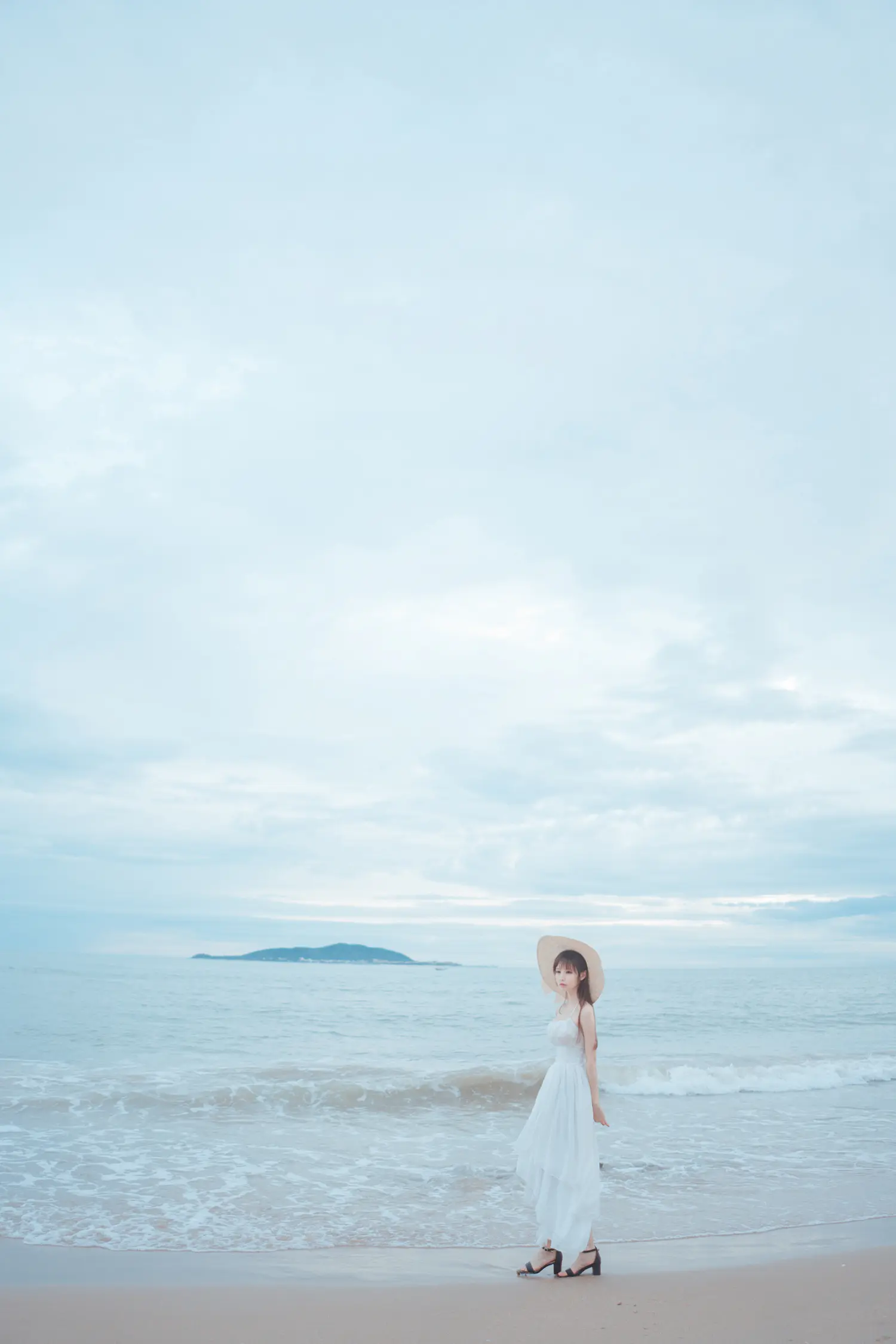 爱老师 NO.029 海岸 白裙 NO.0000