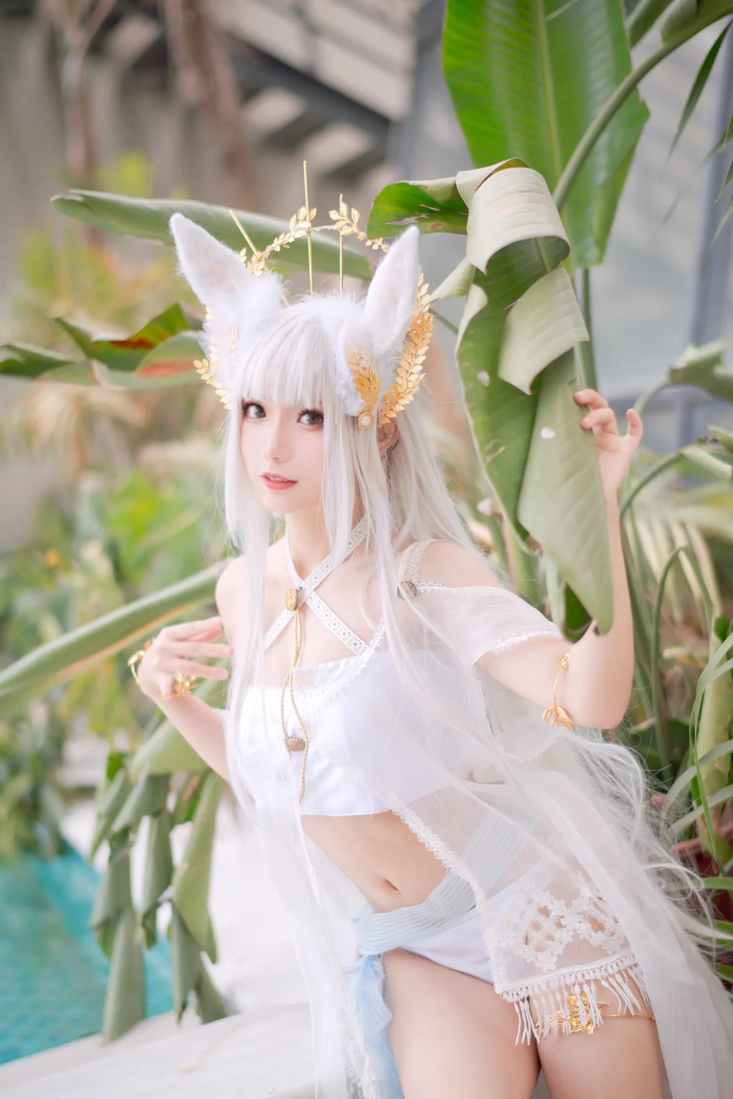 花柒Hana NO.006 白金泳装 NO.0000