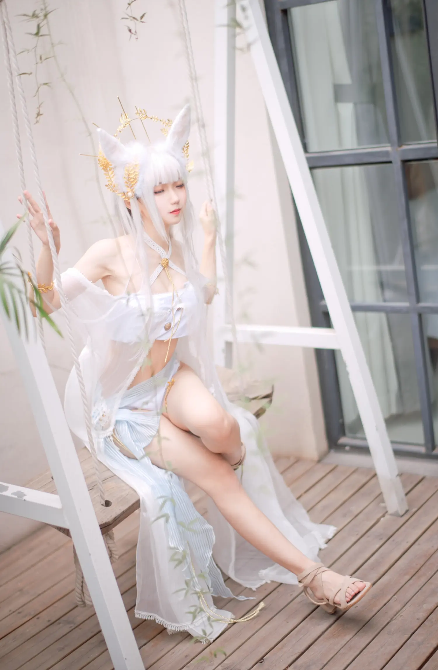 花柒Hana NO.006 白金泳装 NO.0000