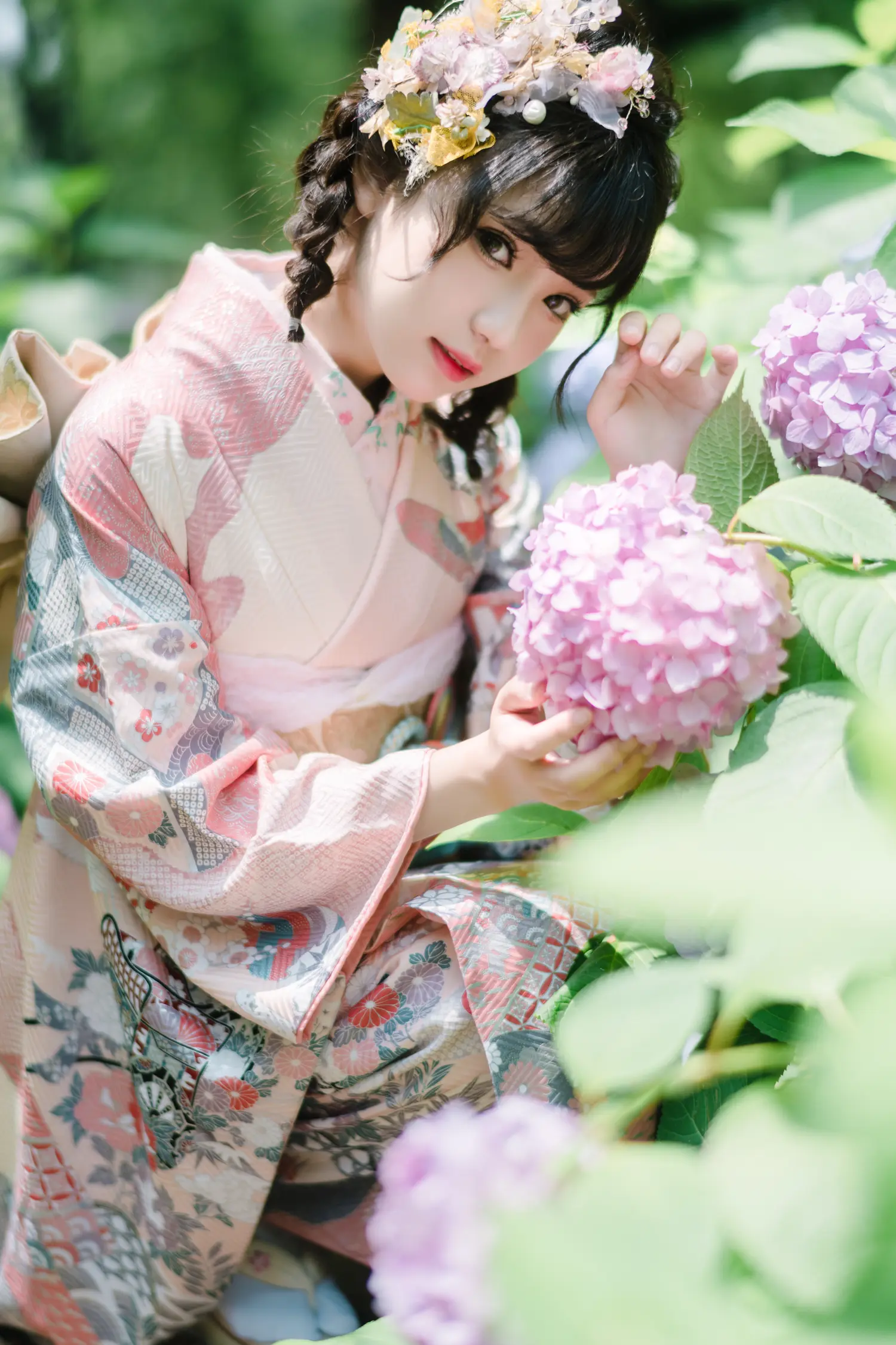 花柒Hana NO.009 绣球花和服 NO.0000