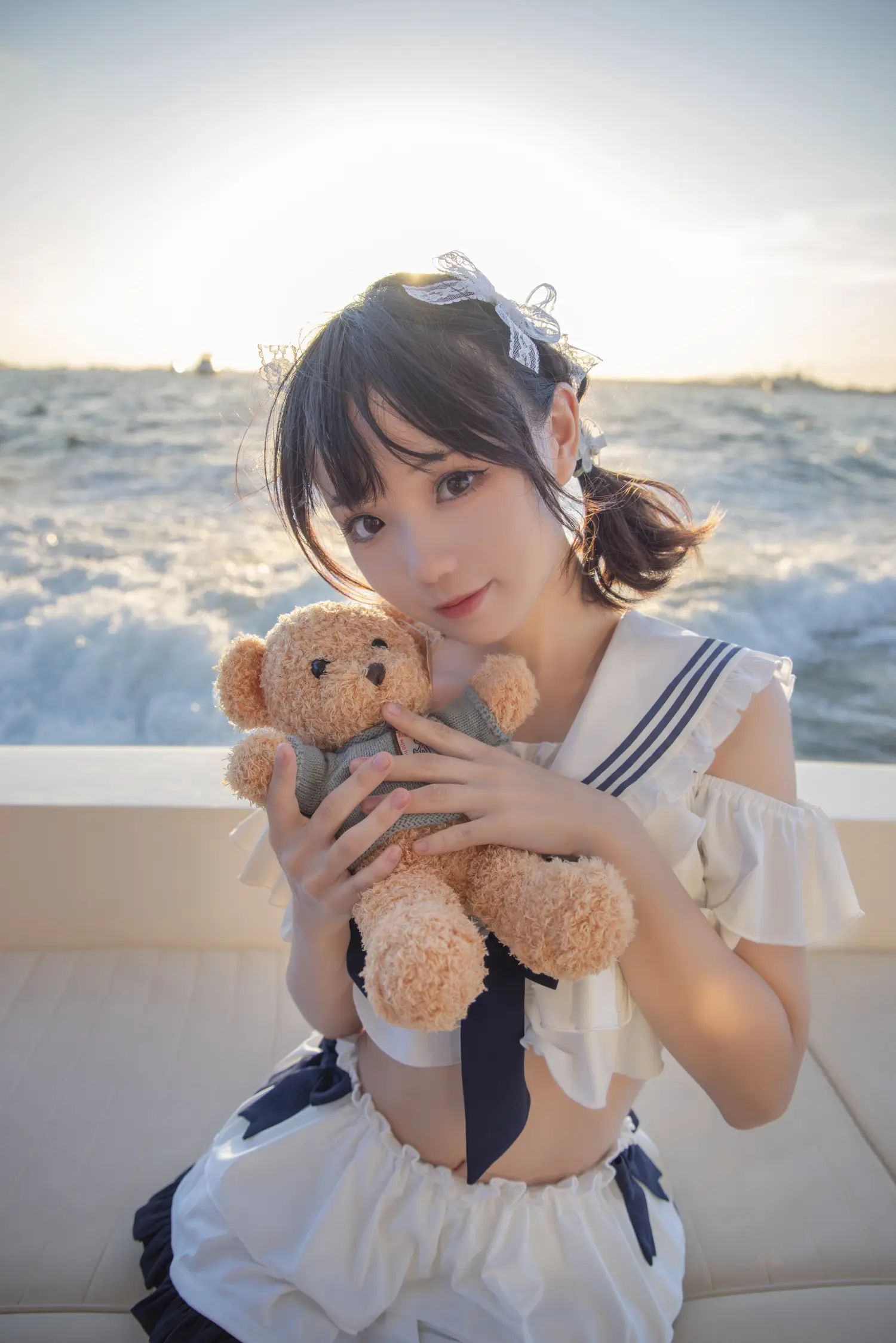 花柒Hana NO.013 三亚熊之海军风泳装 NO.0000