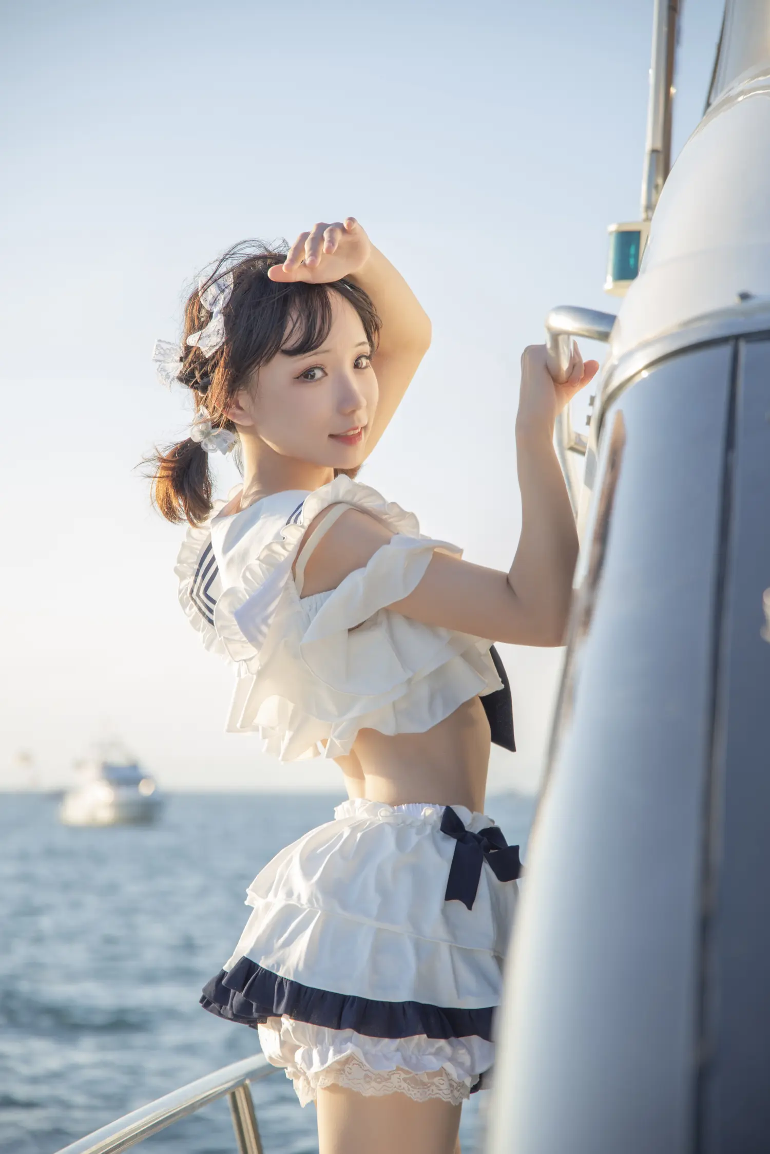 花柒Hana NO.013 三亚熊之海军风泳装 NO.0000