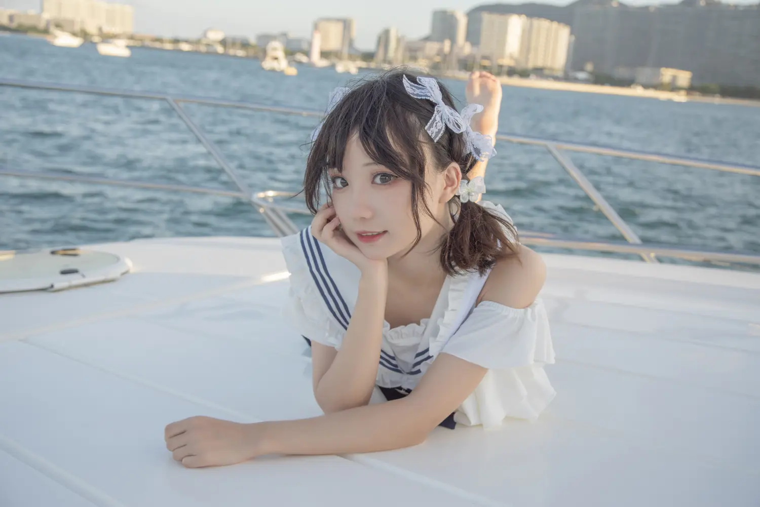 花柒Hana NO.013 三亚熊之海军风泳装 NO.0000