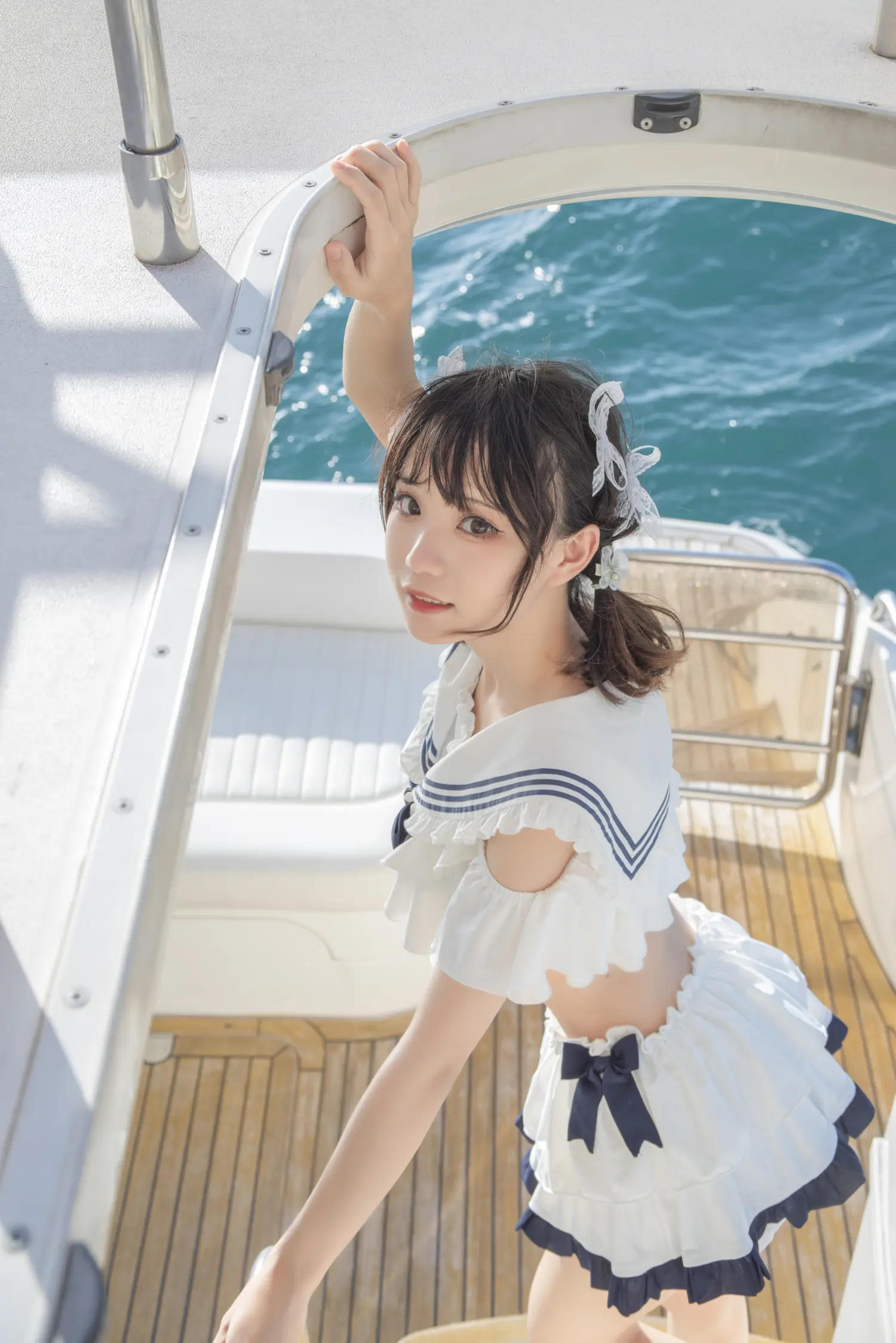 花柒Hana NO.013 三亚熊之海军风泳装 NO.0000