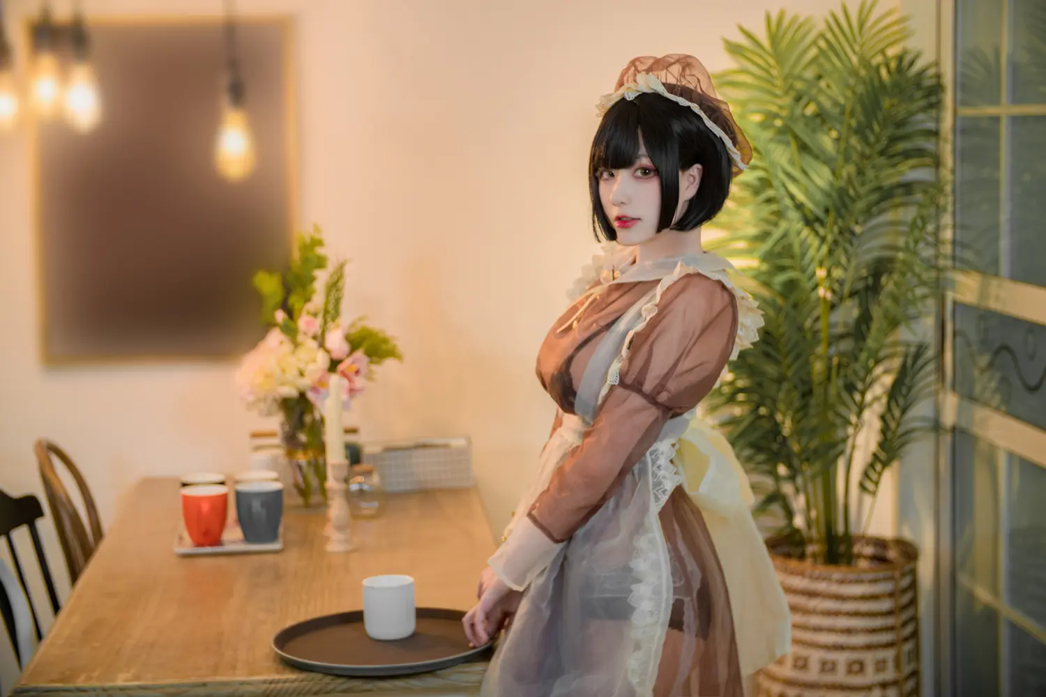 起司块wii NO.032 棕色透明装女仆 NO.0000