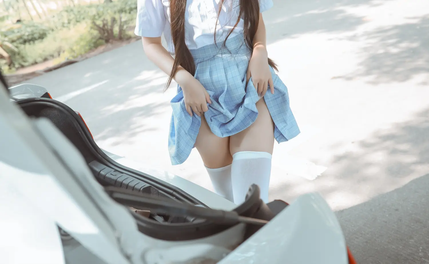 不呆猫 NO.003 白丝过膝袜 NO.0000