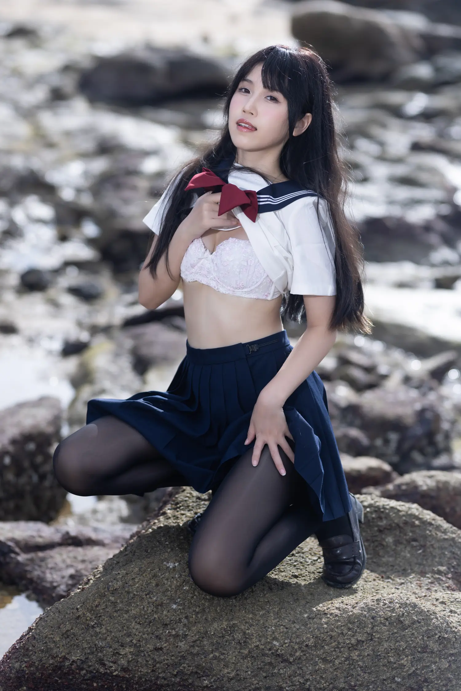 不呆猫 NO.043 海边双人JK NO.0000