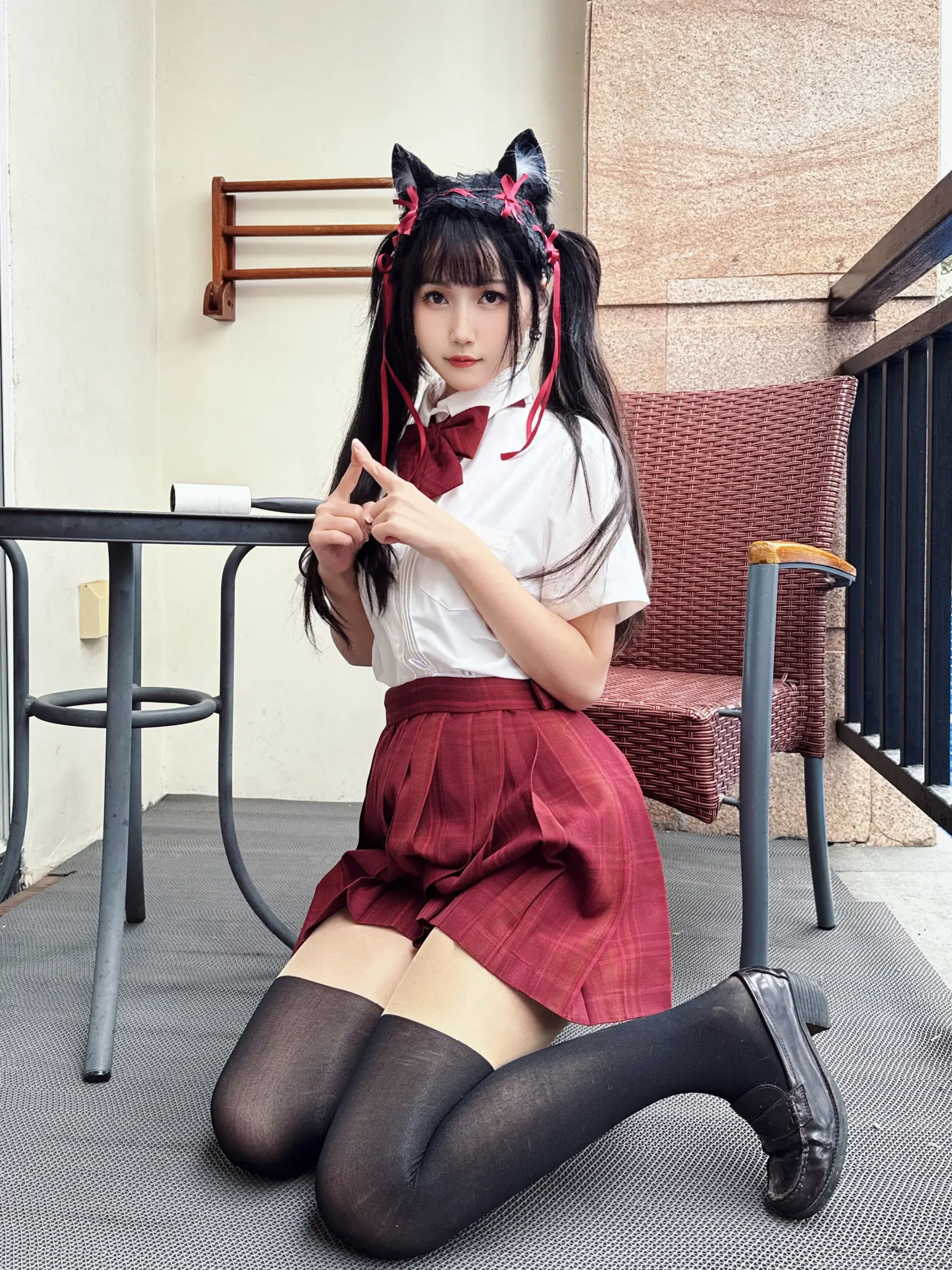 不呆猫 NO.047 温泉双马尾JK NO.0000