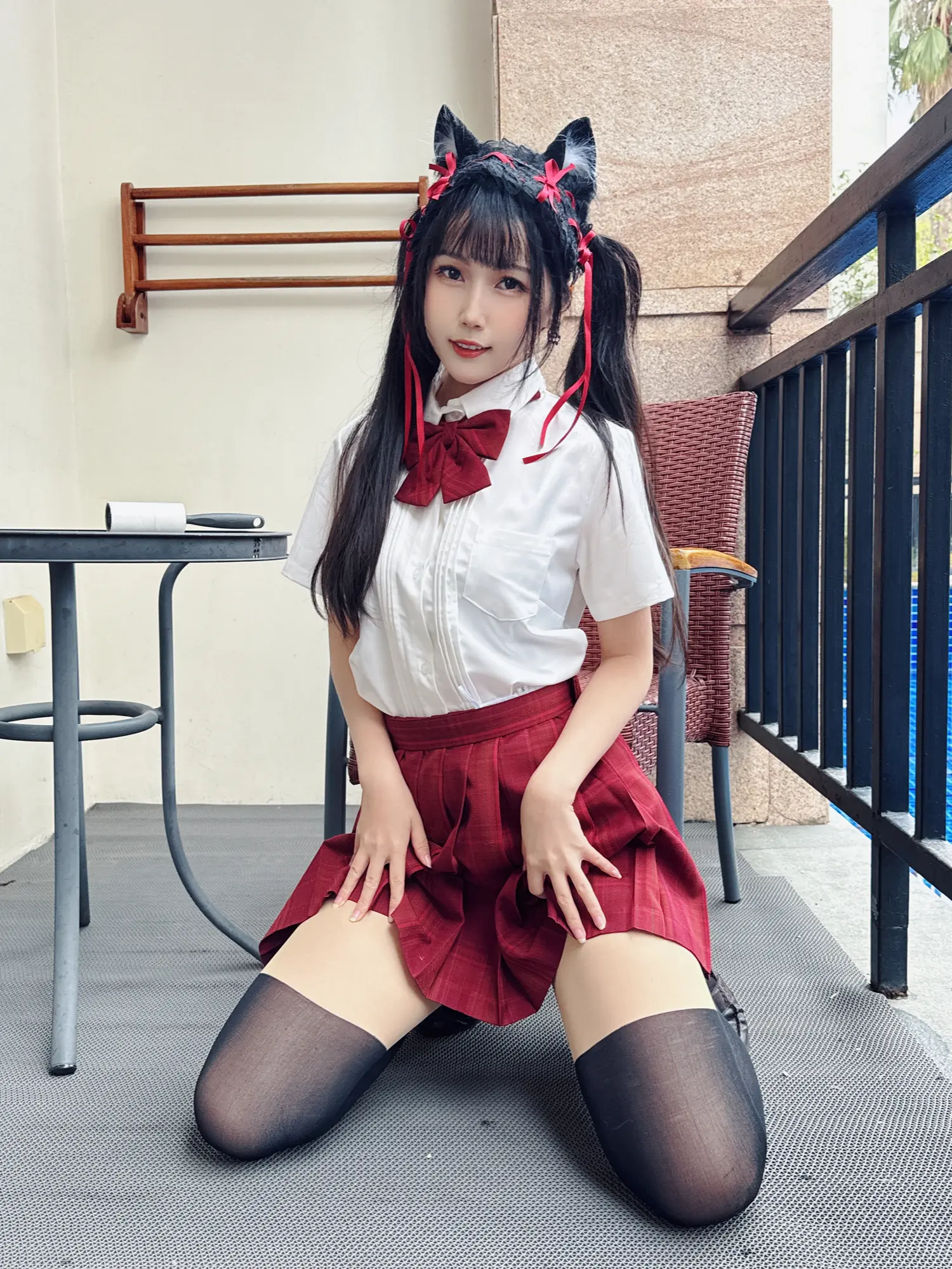 不呆猫 NO.047 温泉双马尾JK NO.0000