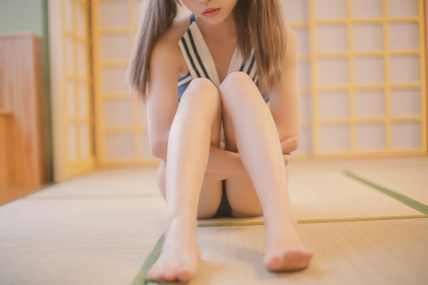白易子教主 NO.027 蓝白泳装 NO.0000