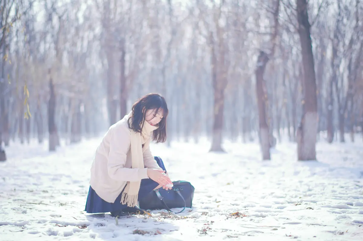周叽是可爱兔兔 NO.032 雪景JK NO.0000