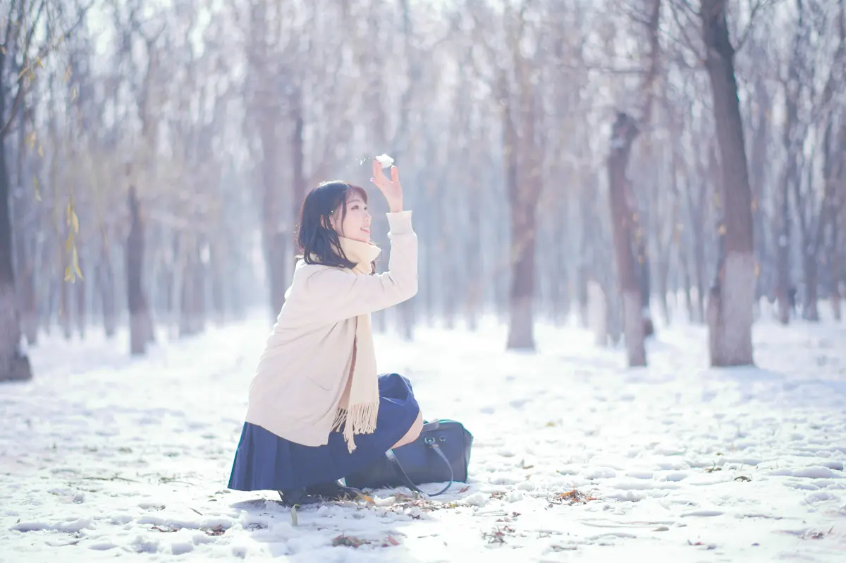 周叽是可爱兔兔 NO.032 雪景JK NO.0000