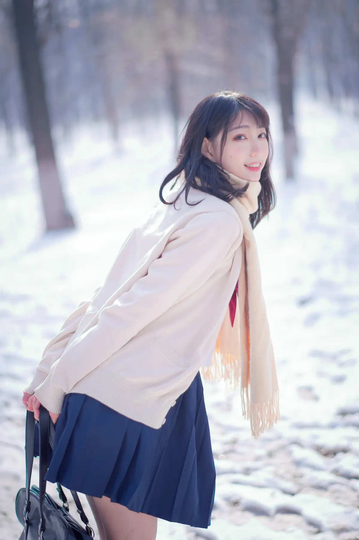 周叽是可爱兔兔 NO.032 雪景JK NO.0000