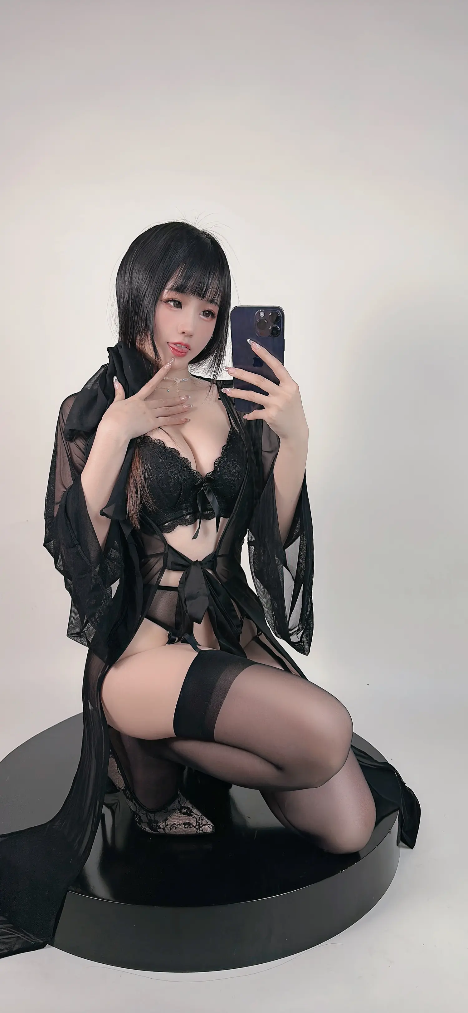 miko酱ww NO.067_009 黑丝睡袍 NO.0000