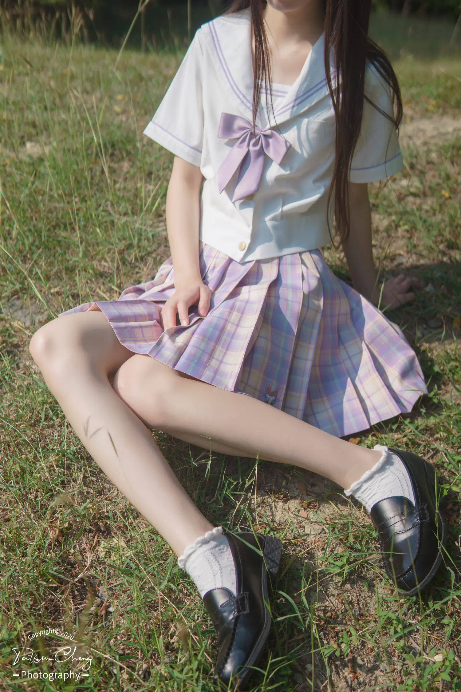 Limerence NO.053 海蓝 白皙希腊脚 JK户外野餐 NO.0000