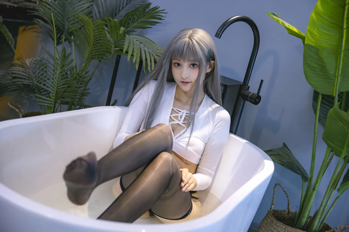 Luisa_零纱 NO.010 浴缸湿身黑咝 NO.0000