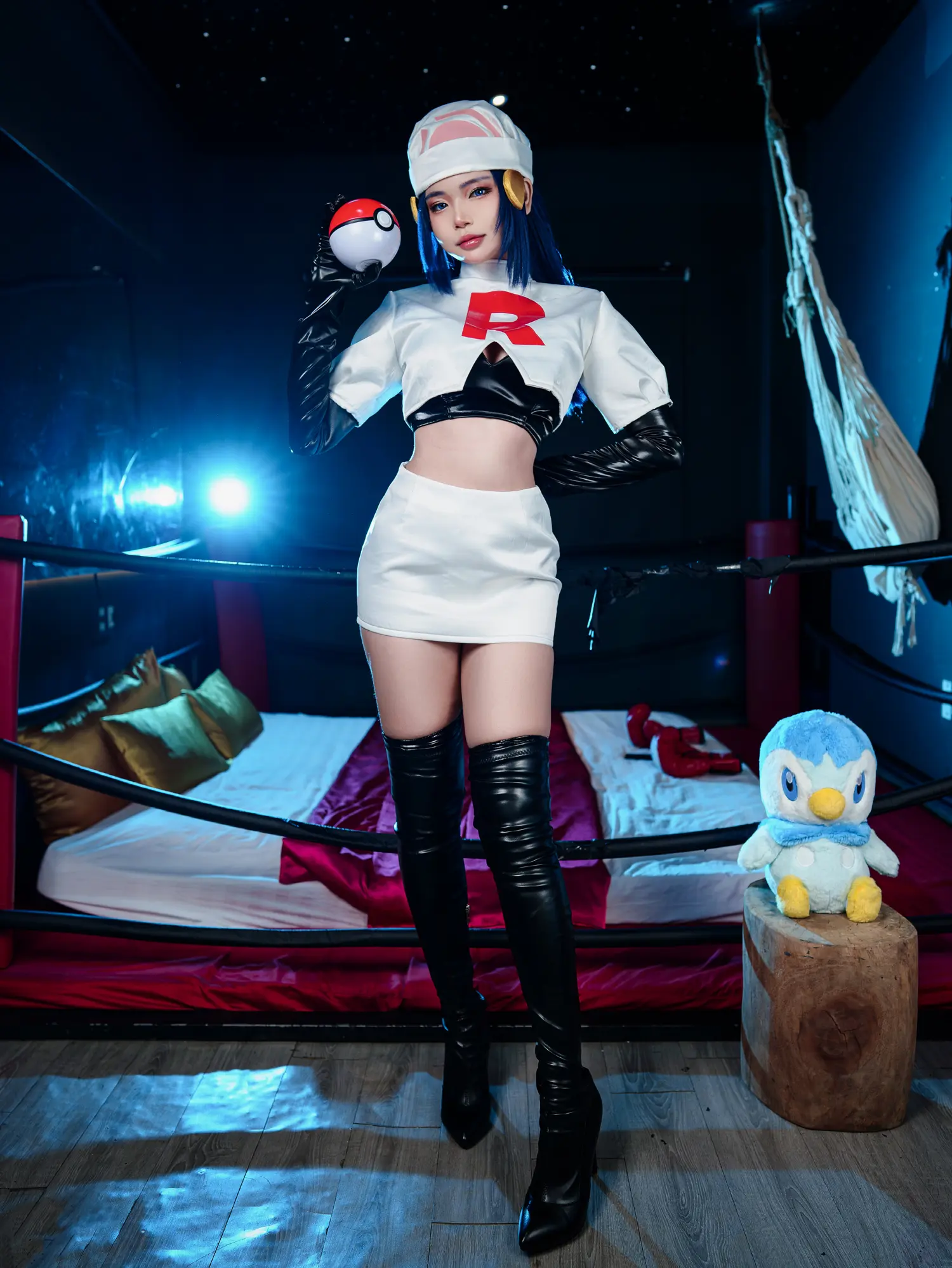 ZinieQ NO.018 Dawn Pokemon in Team Rocket costume NO.0000