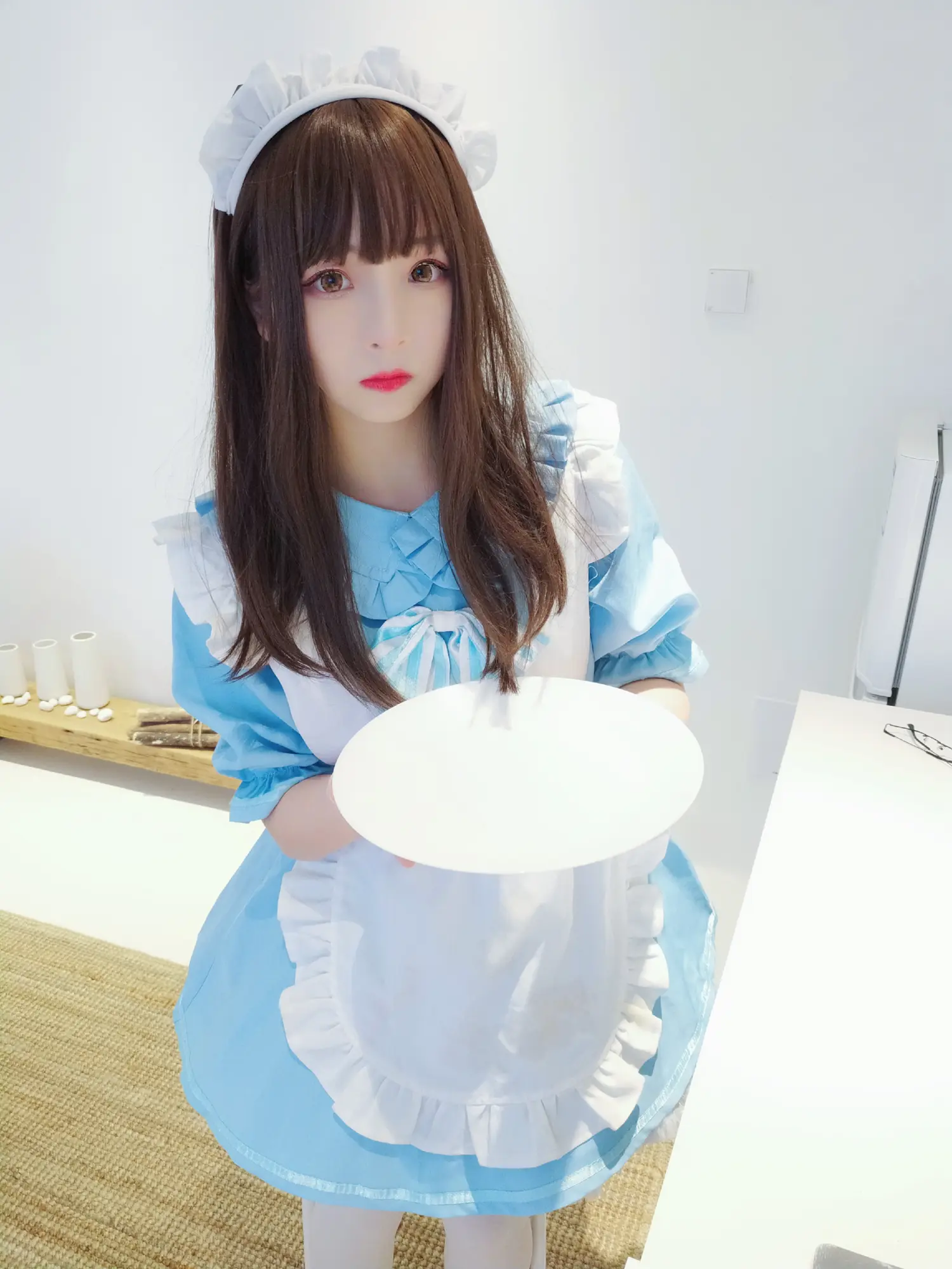 古川kagura NO.030 蓝白女仆 NO.0000