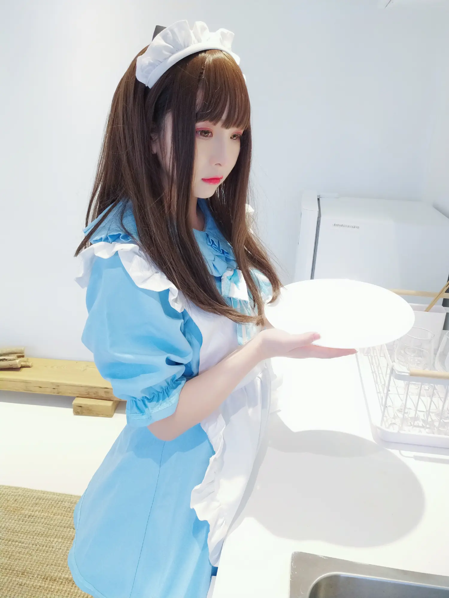 古川kagura NO.030 蓝白女仆 NO.0000