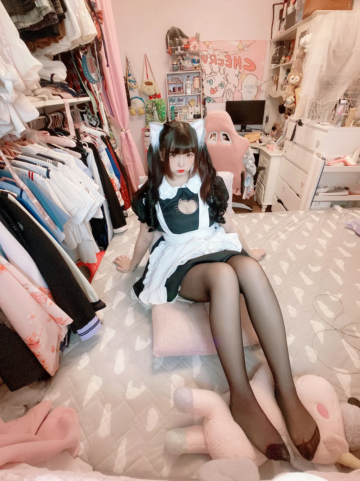 古川kagura NO.050 黑丝开胸 猫耳女仆 NO.0000