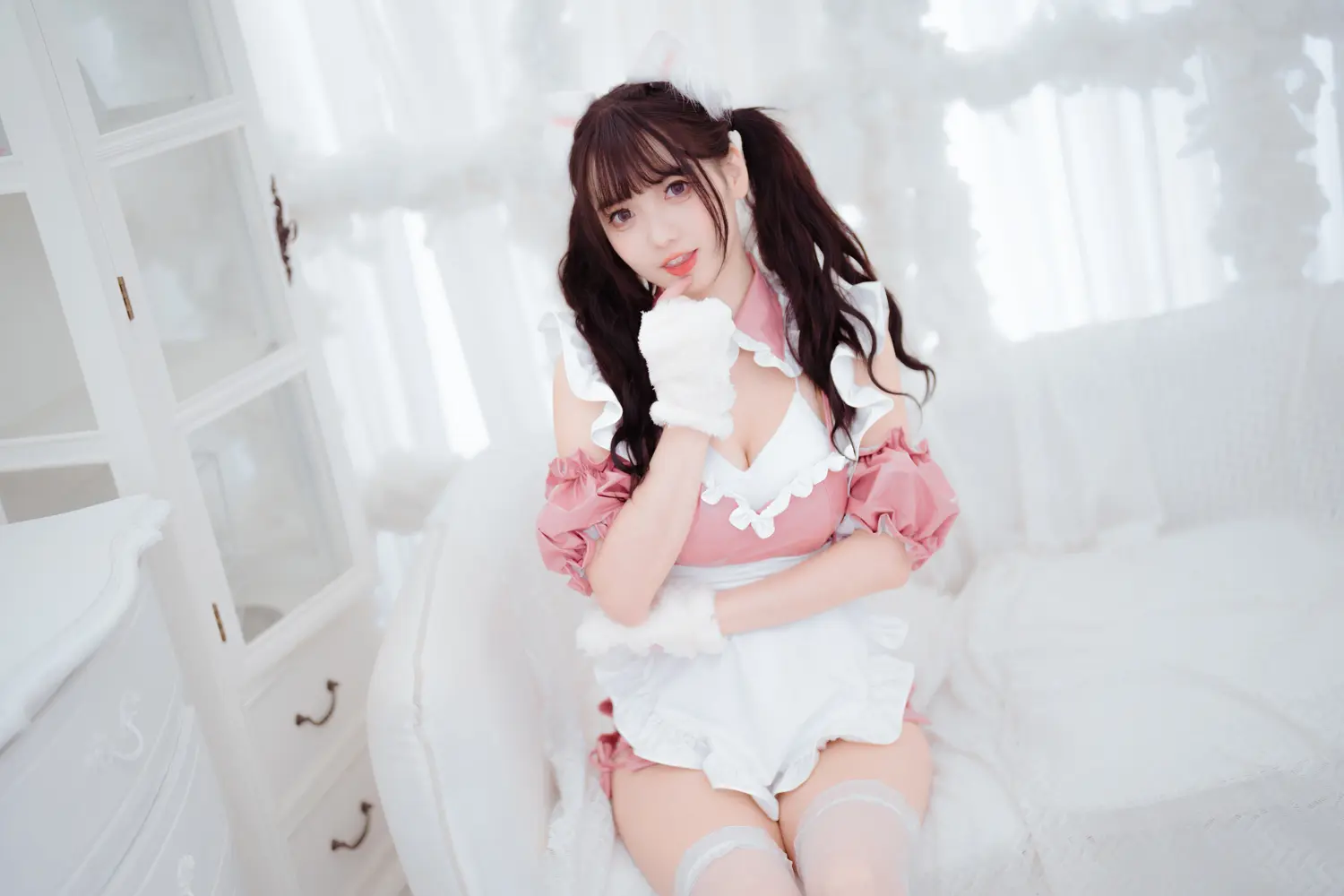 陆卿卿 NO.008 粉白皮女仆 NO.0000