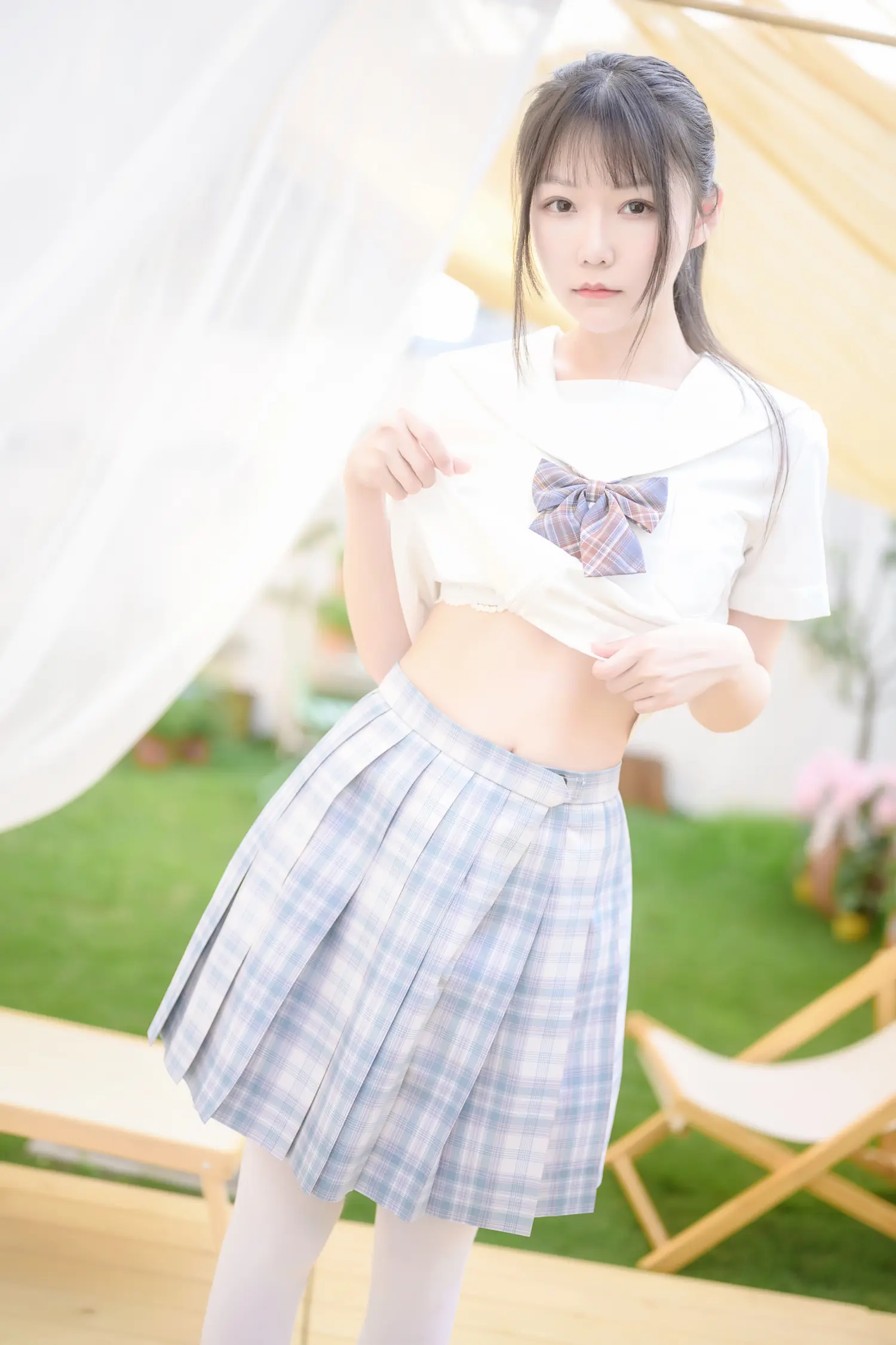 香草喵露露 NO.009 阳光庭院制服 NO.0000