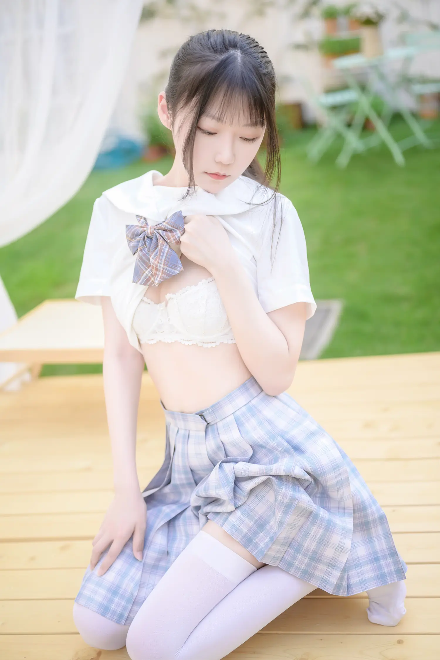 香草喵露露 NO.009 阳光庭院制服 NO.0000