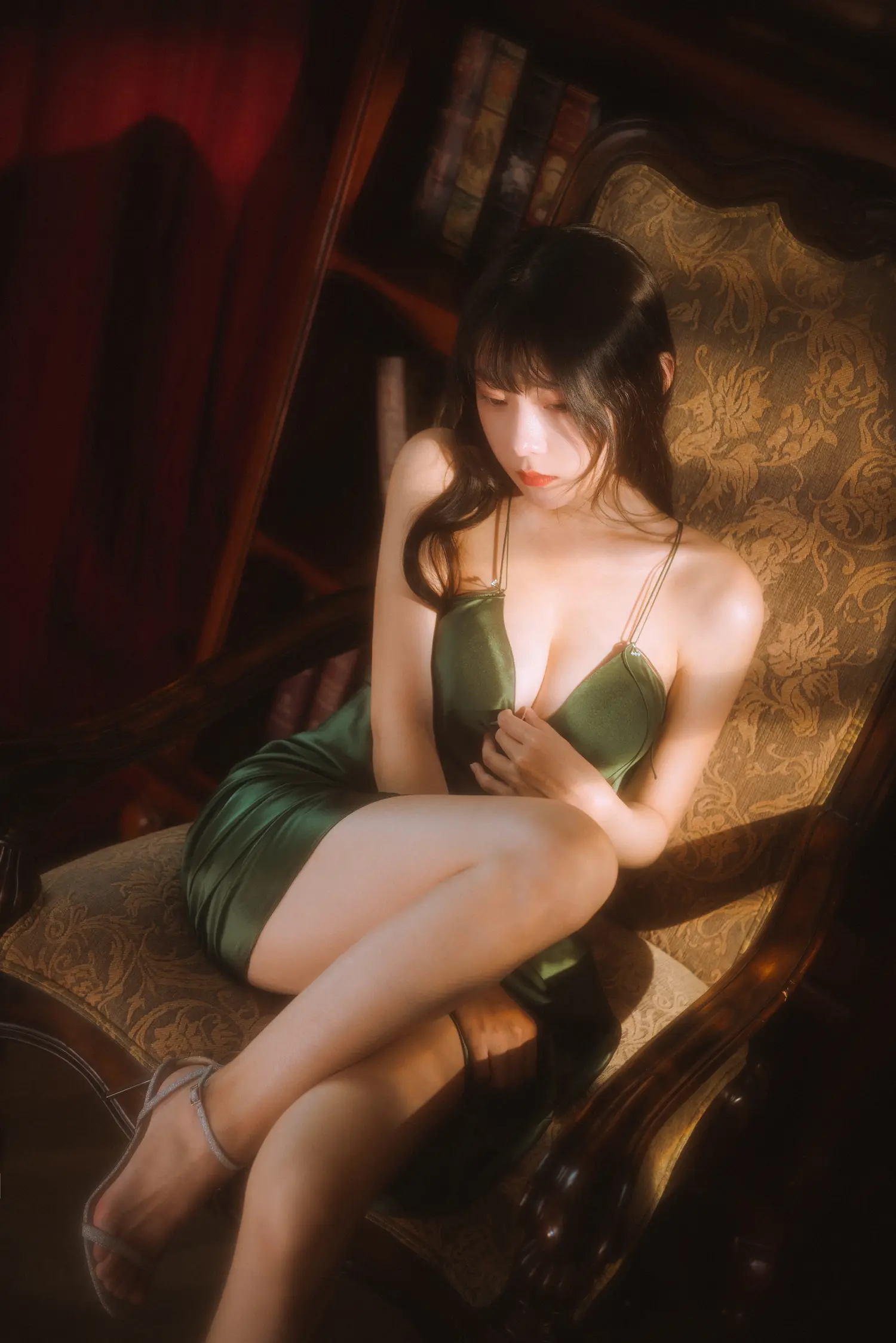 香草喵露露 NO.044 杨枝甘露 绿色连衣裙 NO.0000